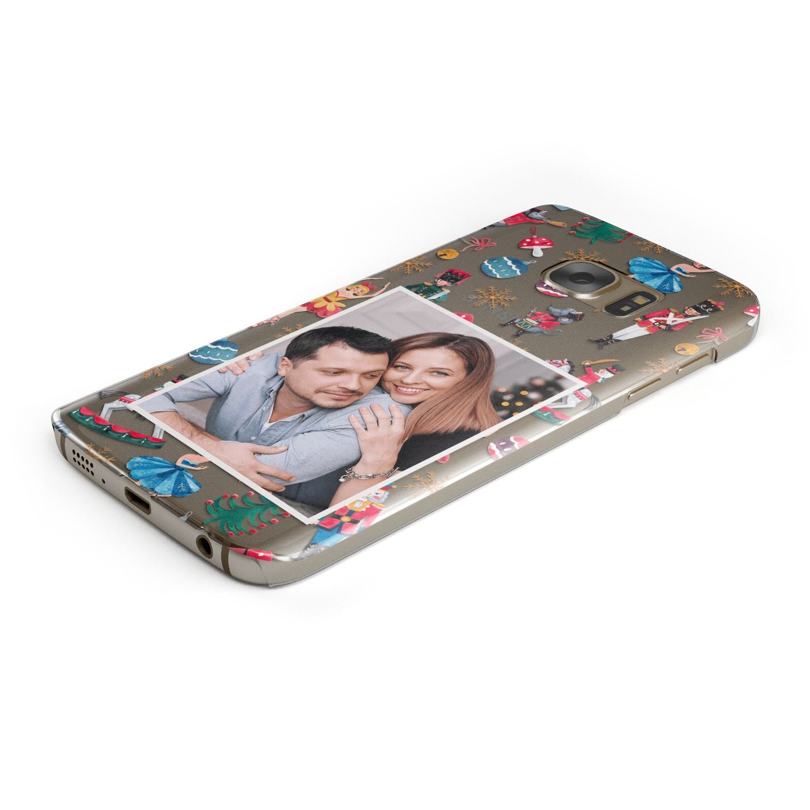 Nutcracker Personalised Photo Protective Samsung Galaxy Case Angled Image