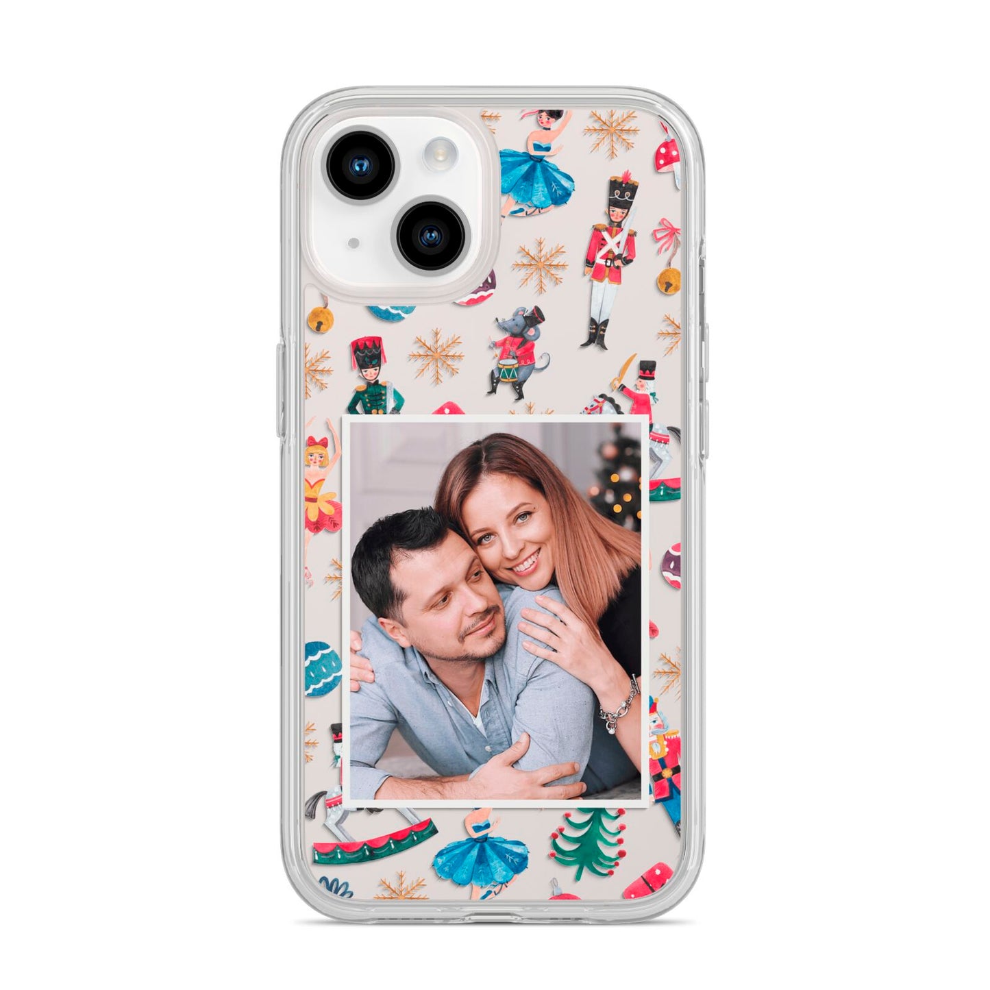 Nutcracker Personalised Photo iPhone 14 Clear Tough Case Starlight