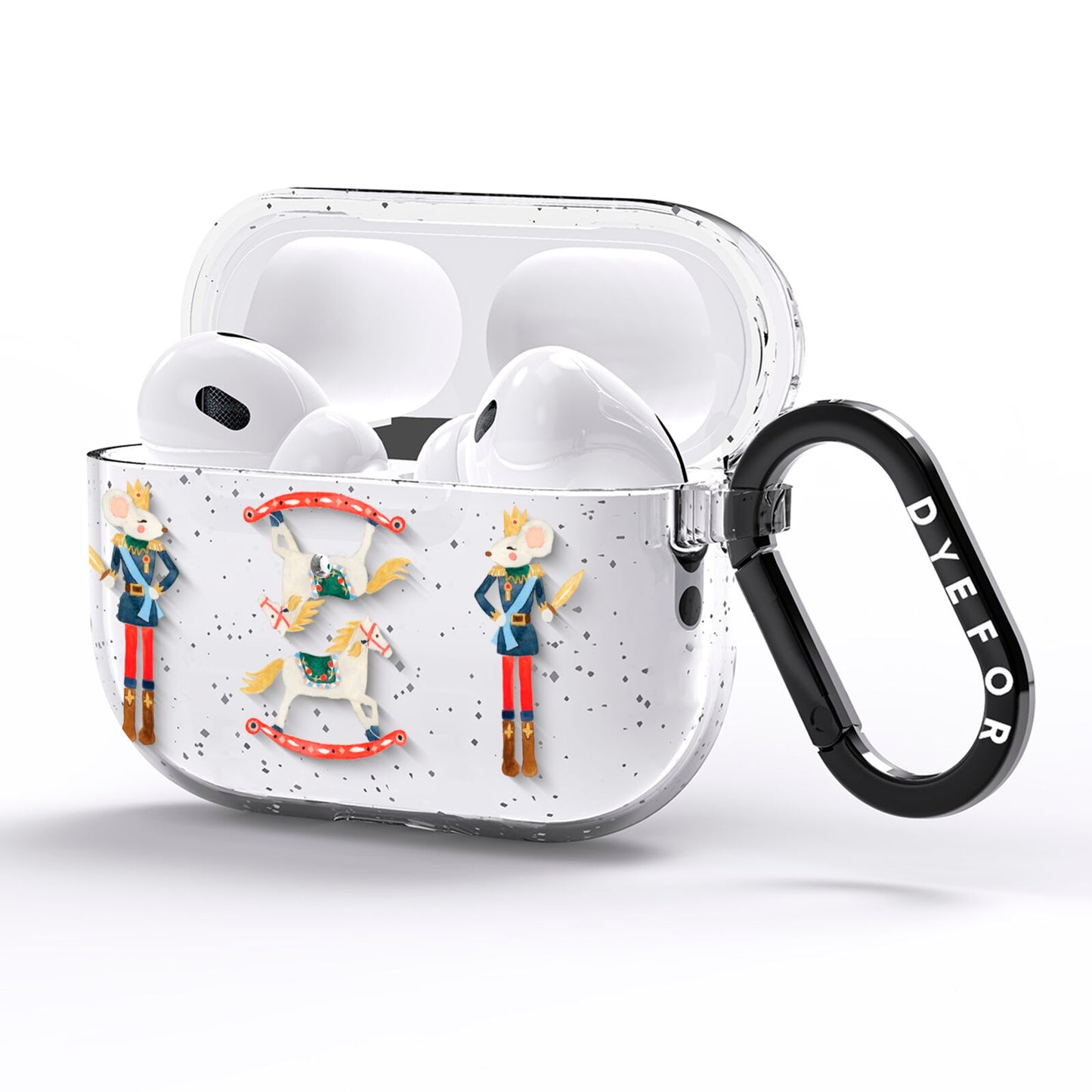 Nutcracker Rocking Horse AirPods Pro Glitter Case Side Image