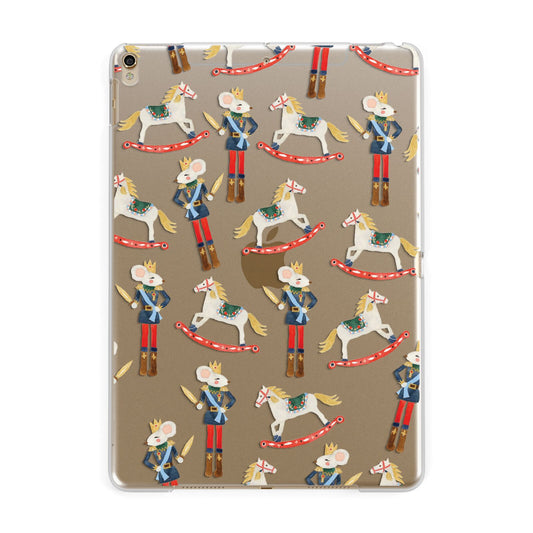 Nutcracker Rocking Horse Apple iPad Gold Case