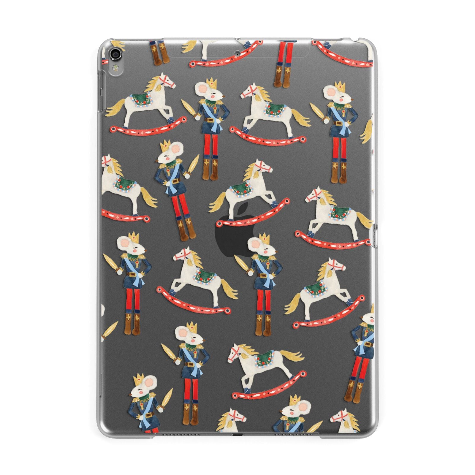 Nutcracker Rocking Horse Apple iPad Grey Case