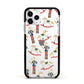Nutcracker Rocking Horse Apple iPhone 11 Pro in Silver with Black Impact Case