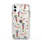 Nutcracker Rocking Horse Apple iPhone 11 in White with White Impact Case