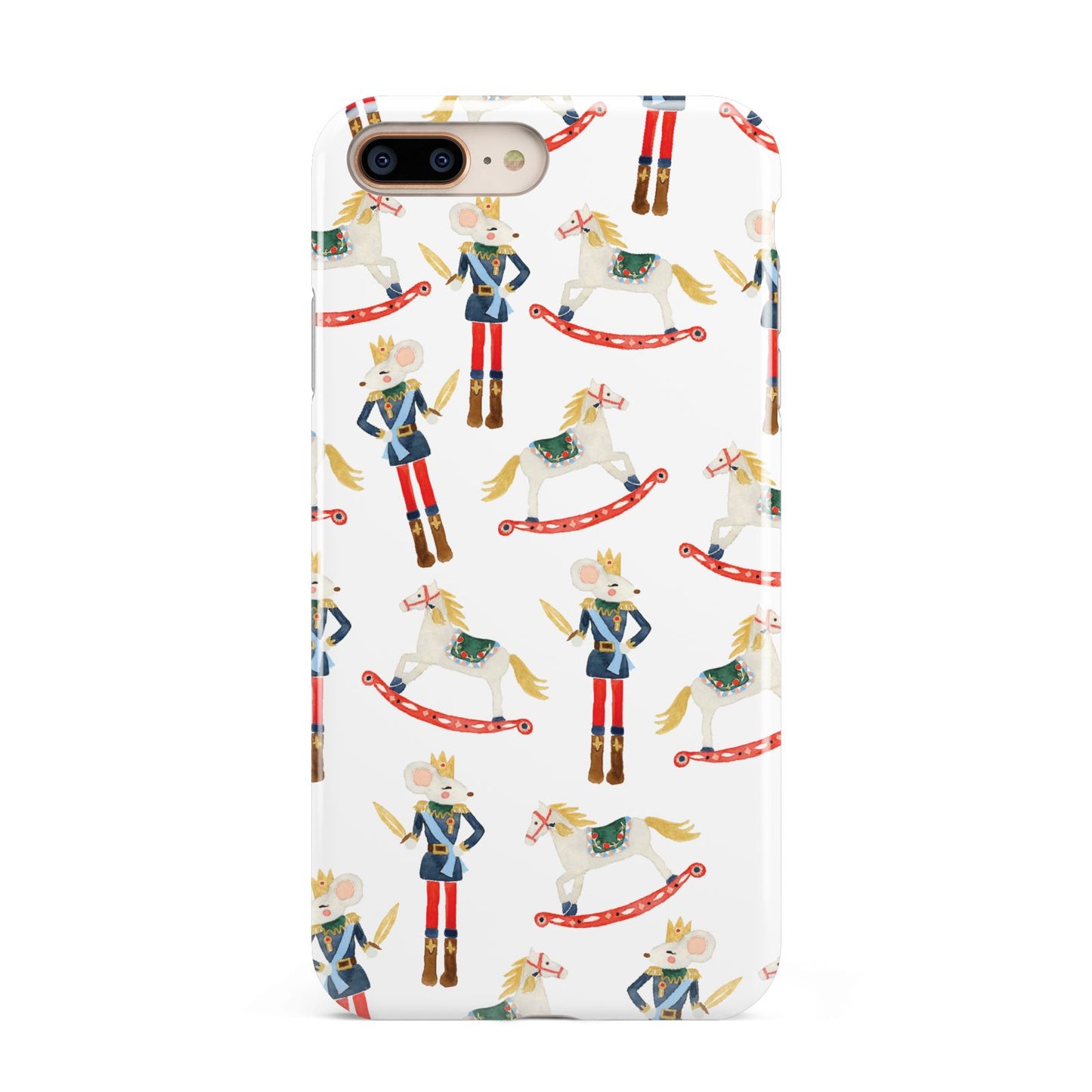 Nutcracker Rocking Horse Apple iPhone 7 8 Plus 3D Tough Case