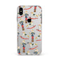 Nutcracker Rocking Horse Apple iPhone Xs Max Impact Case White Edge on Silver Phone