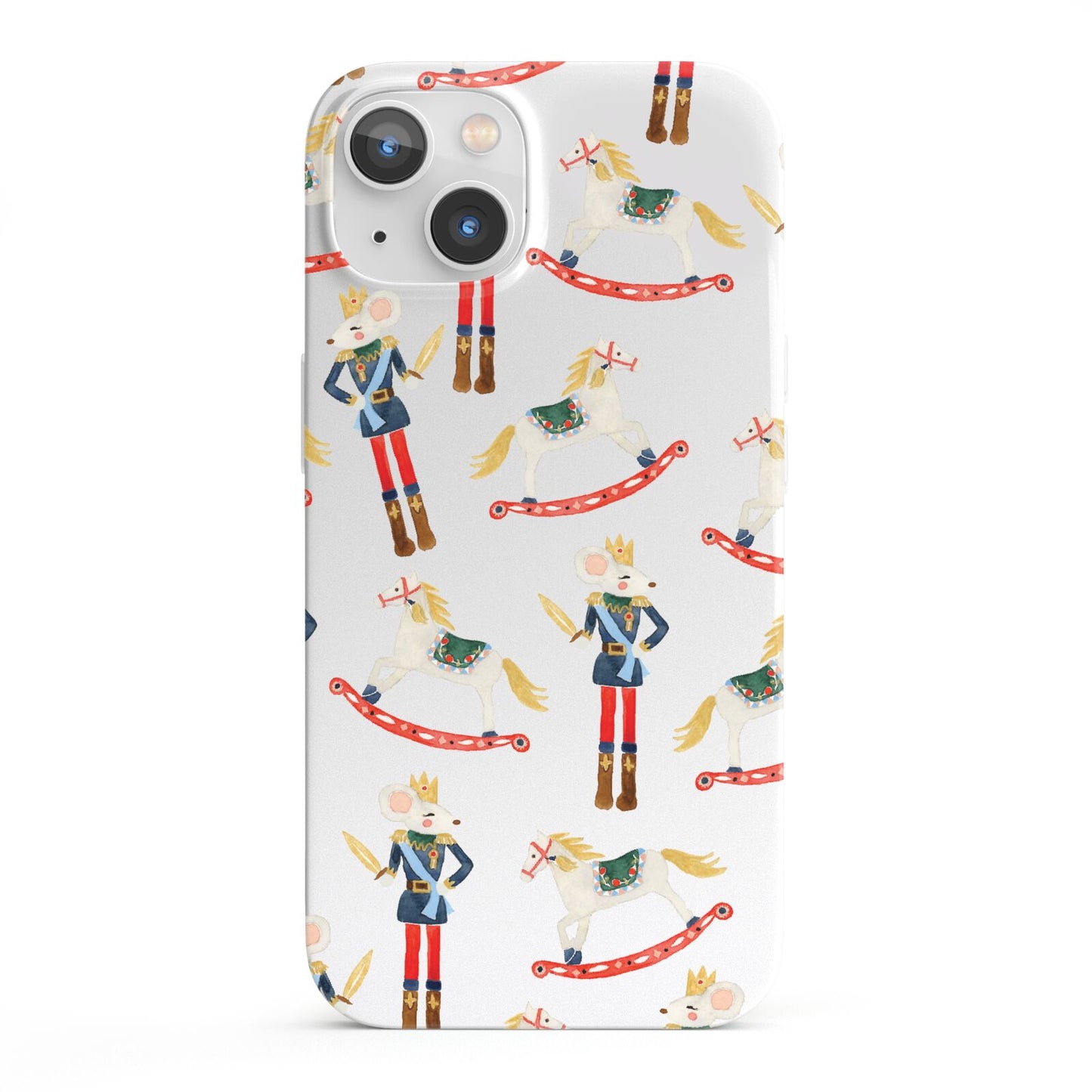 Nutcracker Rocking Horse iPhone 13 Full Wrap 3D Snap Case