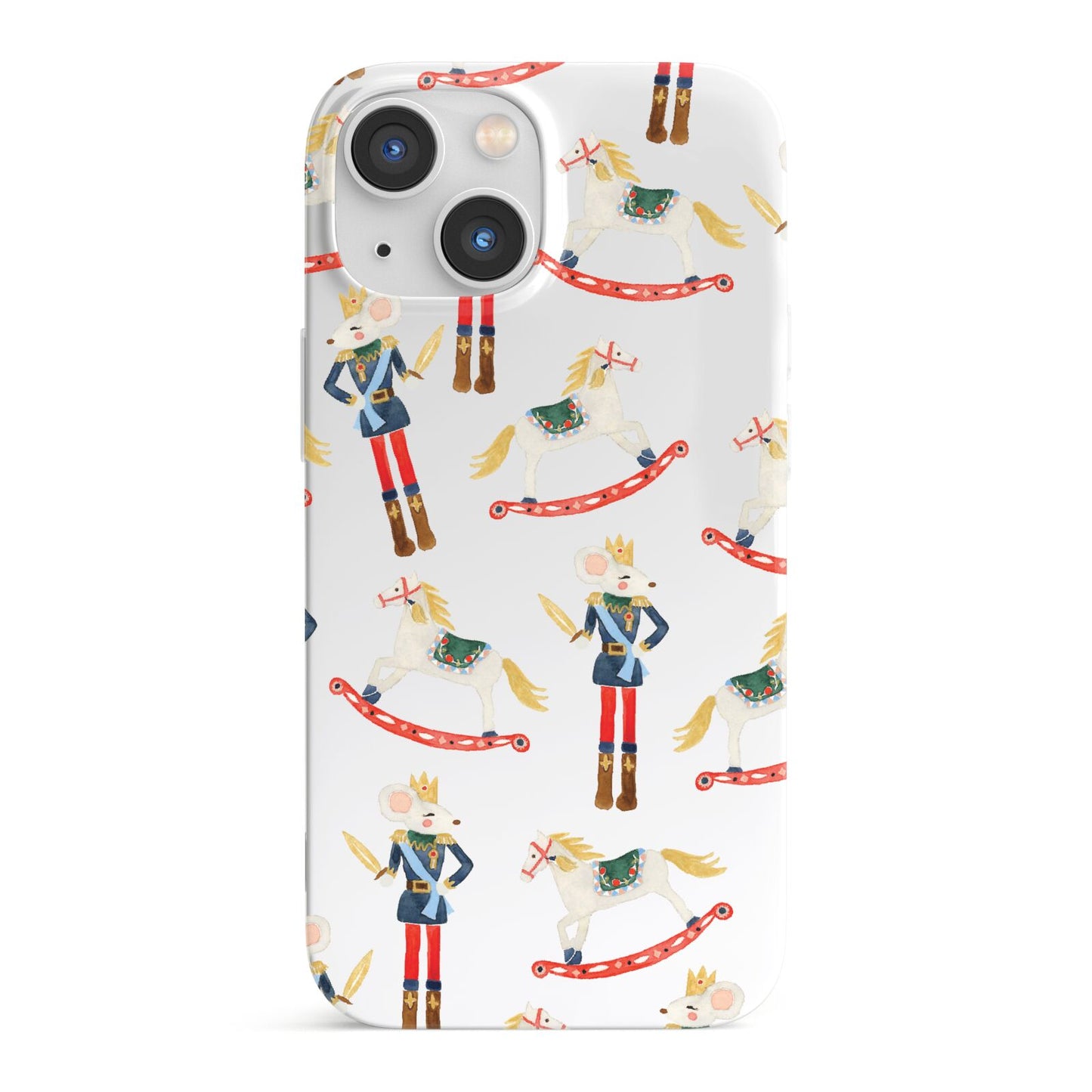 Nutcracker Rocking Horse iPhone 13 Mini Full Wrap 3D Snap Case