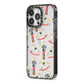 Nutcracker Rocking Horse iPhone 13 Pro Black Impact Case Side Angle on Silver phone