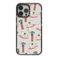 Nutcracker Rocking Horse iPhone 13 Pro Max Black Impact Case on Silver phone