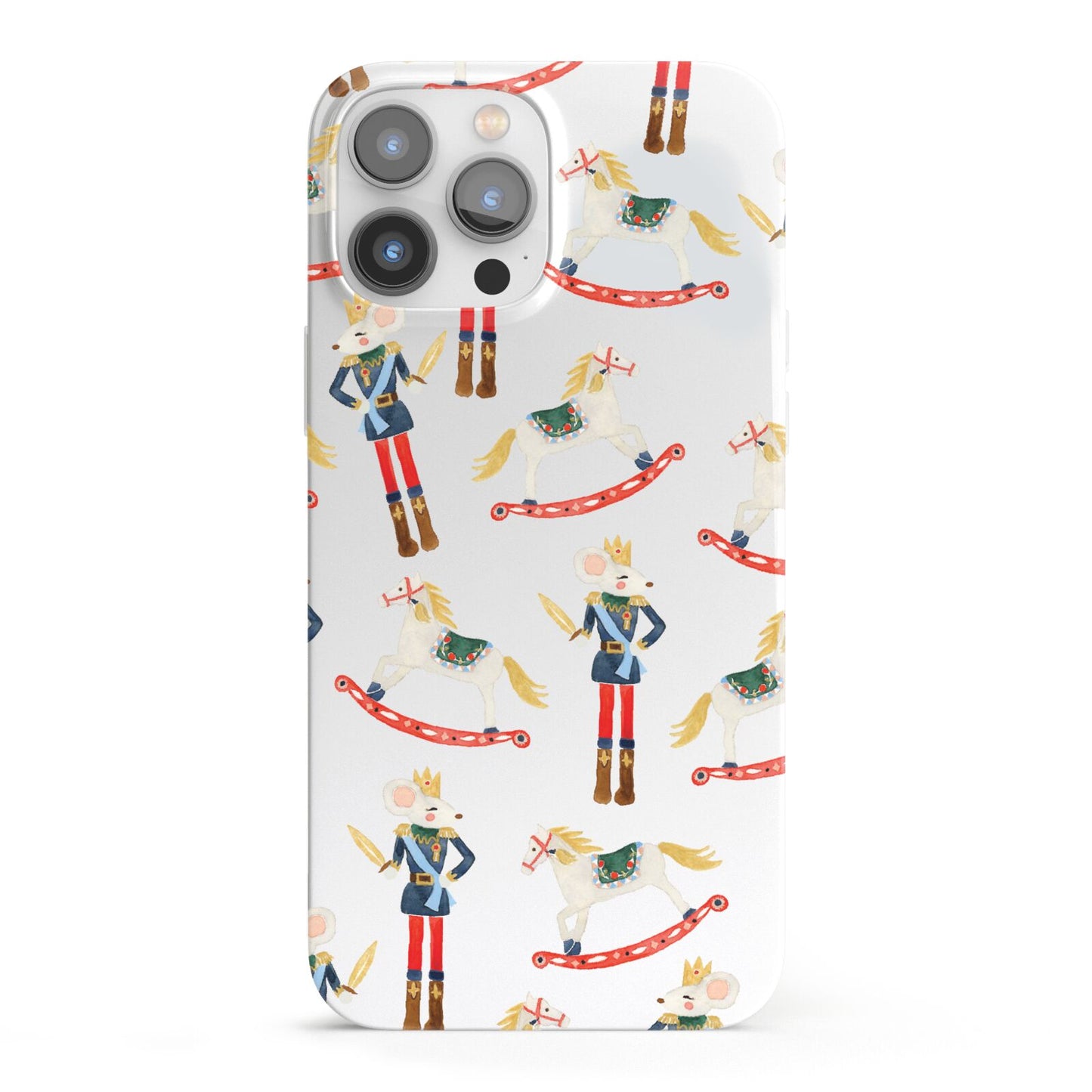 Nutcracker Rocking Horse iPhone 13 Pro Max Full Wrap 3D Snap Case