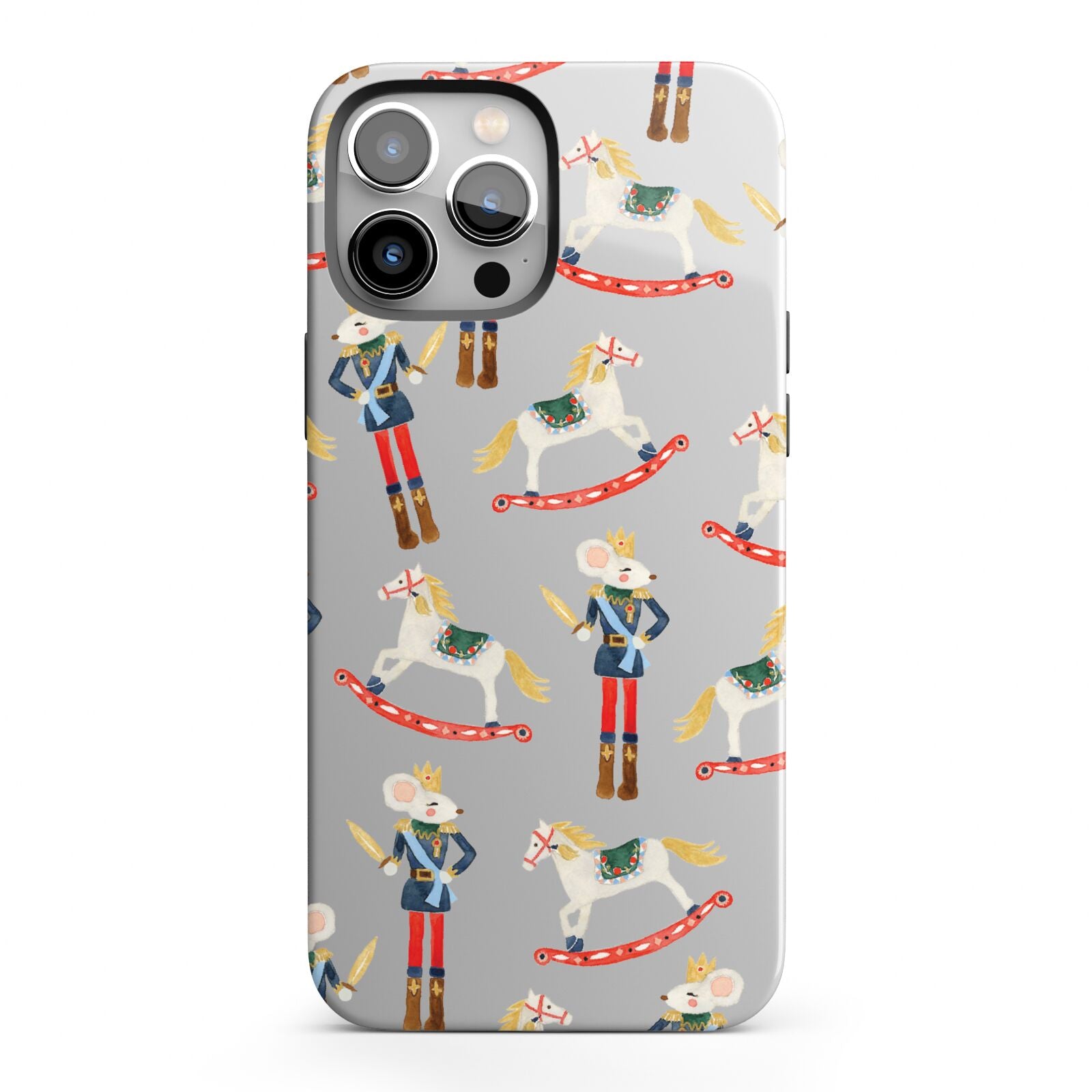 Nutcracker Rocking Horse iPhone 13 Pro Max Full Wrap 3D Tough Case