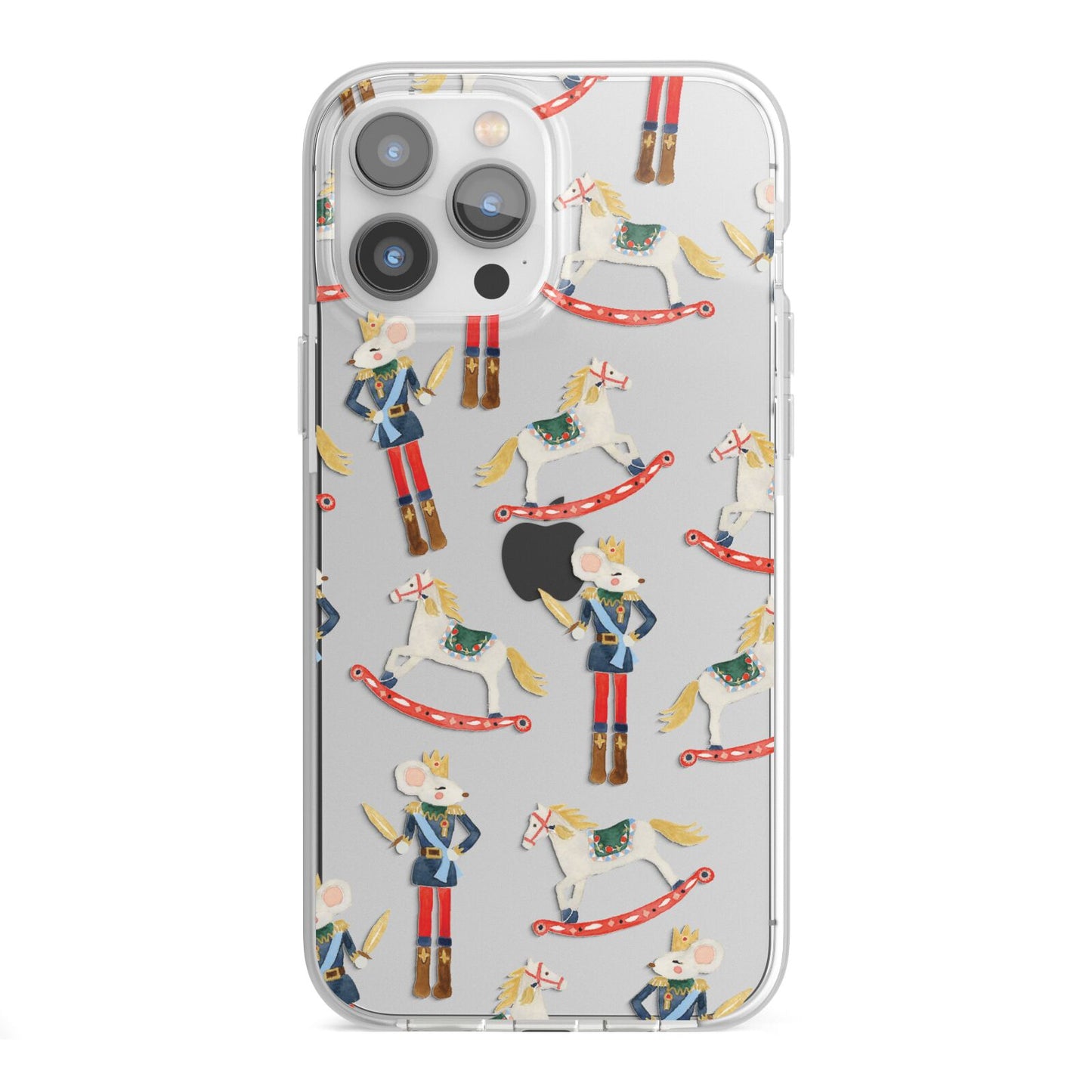 Nutcracker Rocking Horse iPhone 13 Pro Max TPU Impact Case with White Edges