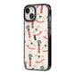 Nutcracker Rocking Horse iPhone 14 Black Impact Case Side Angle on Silver phone