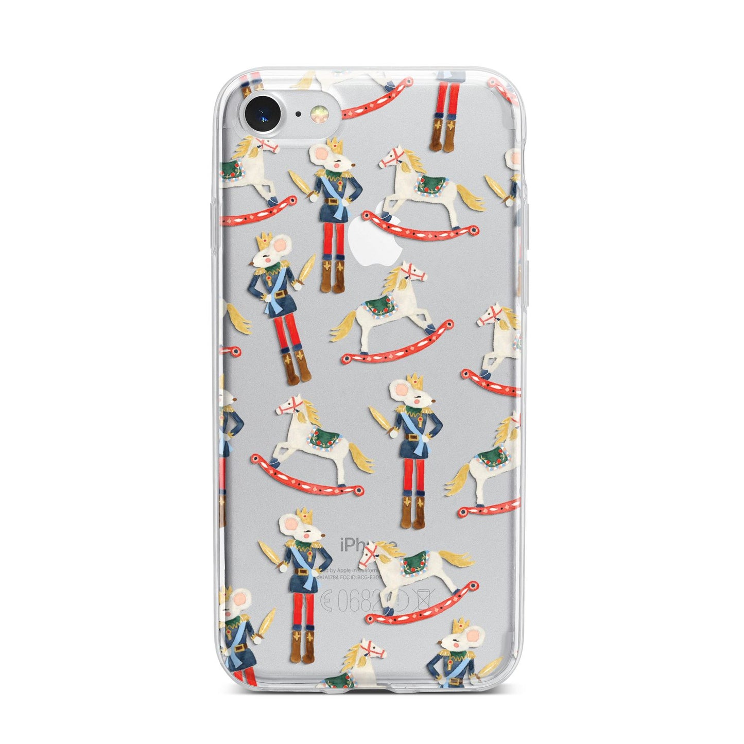 Nutcracker Rocking Horse iPhone 7 Bumper Case on Silver iPhone