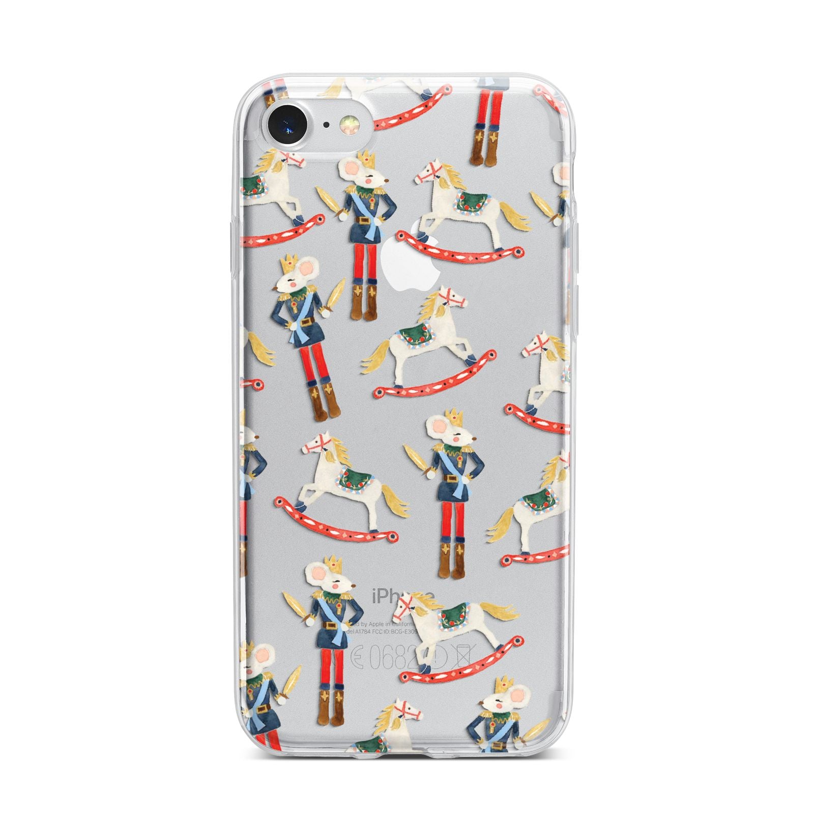 Nutcracker Rocking Horse iPhone 7 Bumper Case on Silver iPhone