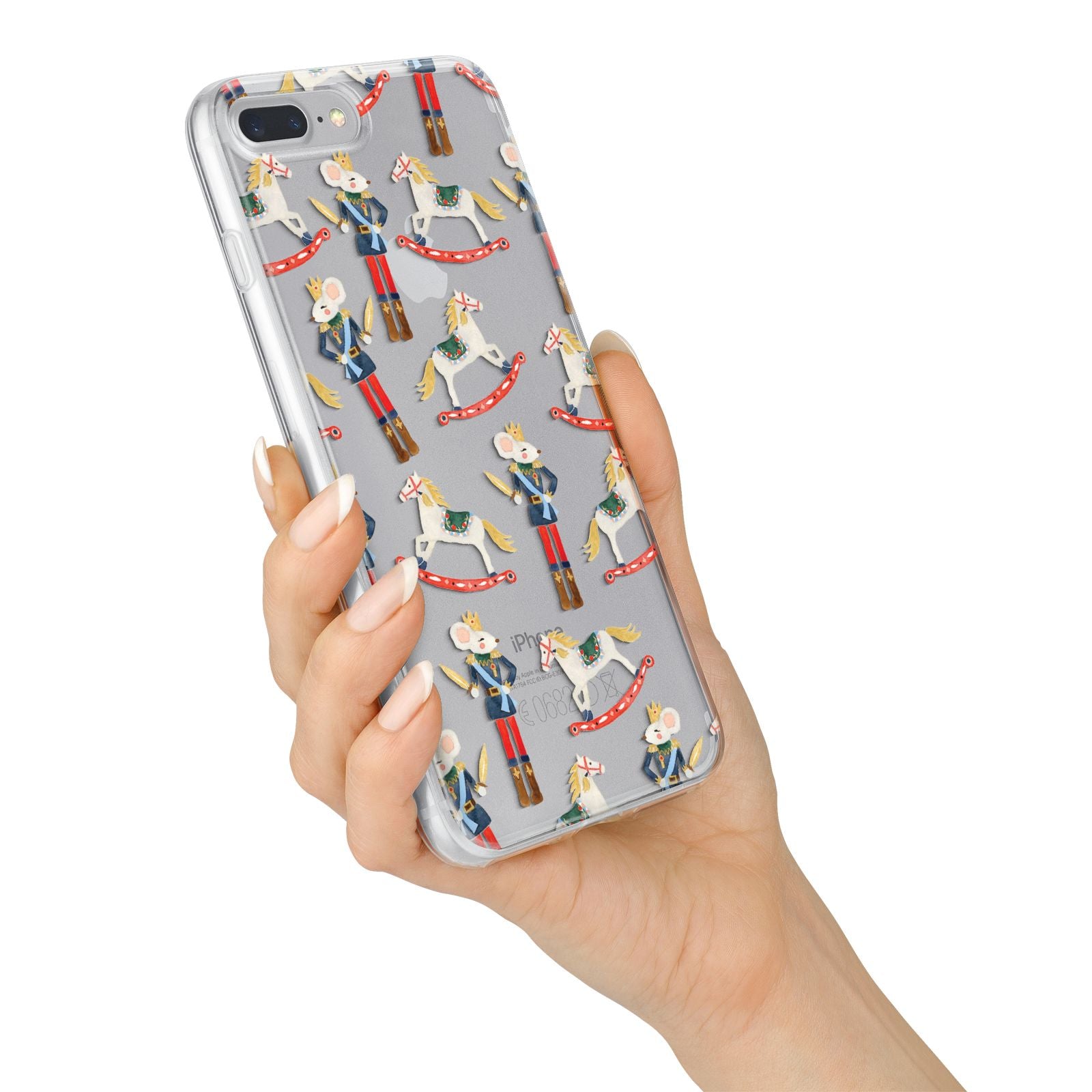 Nutcracker Rocking Horse iPhone 7 Plus Bumper Case on Silver iPhone Alternative Image