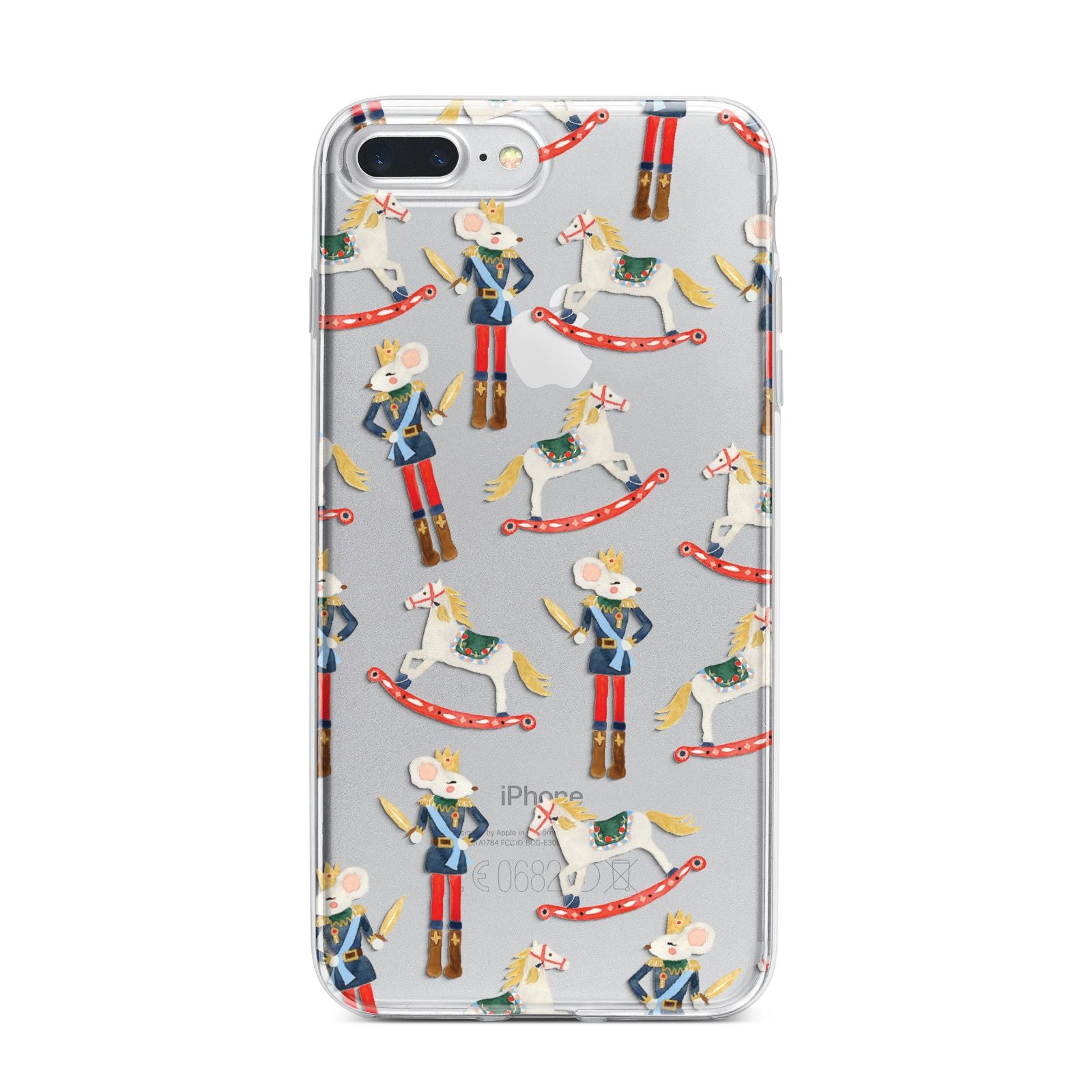 Nutcracker Rocking Horse iPhone 7 Plus Bumper Case on Silver iPhone
