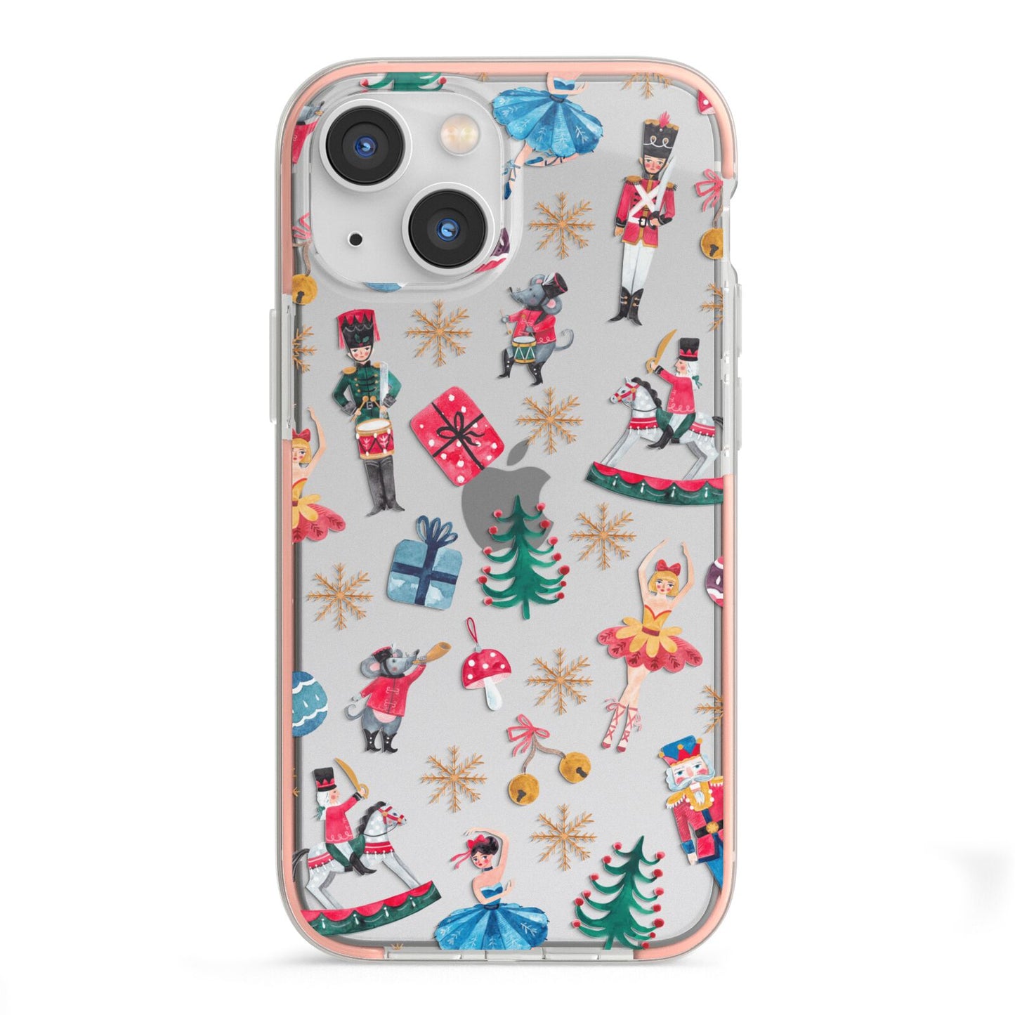 Nutcracker iPhone 13 Mini TPU Impact Case with Pink Edges