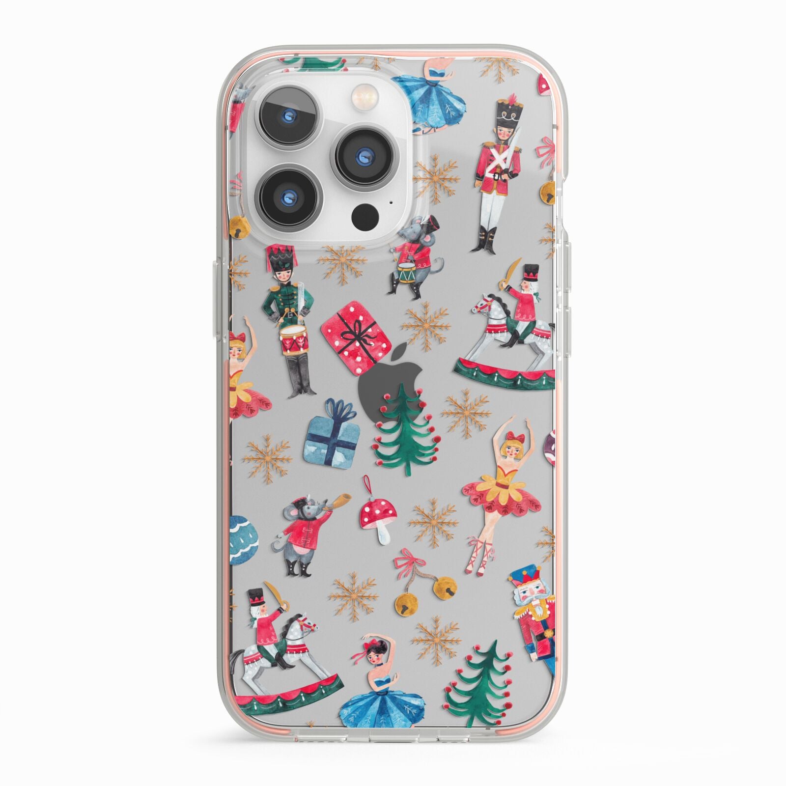 Nutcracker iPhone 13 Pro TPU Impact Case with Pink Edges