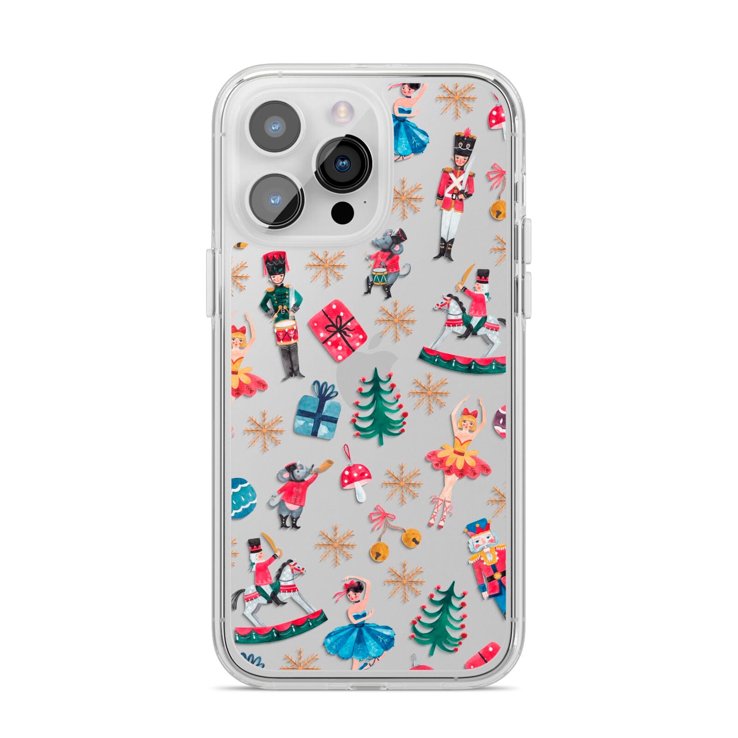 Nutcracker iPhone 14 Pro Max Clear Tough Case Silver
