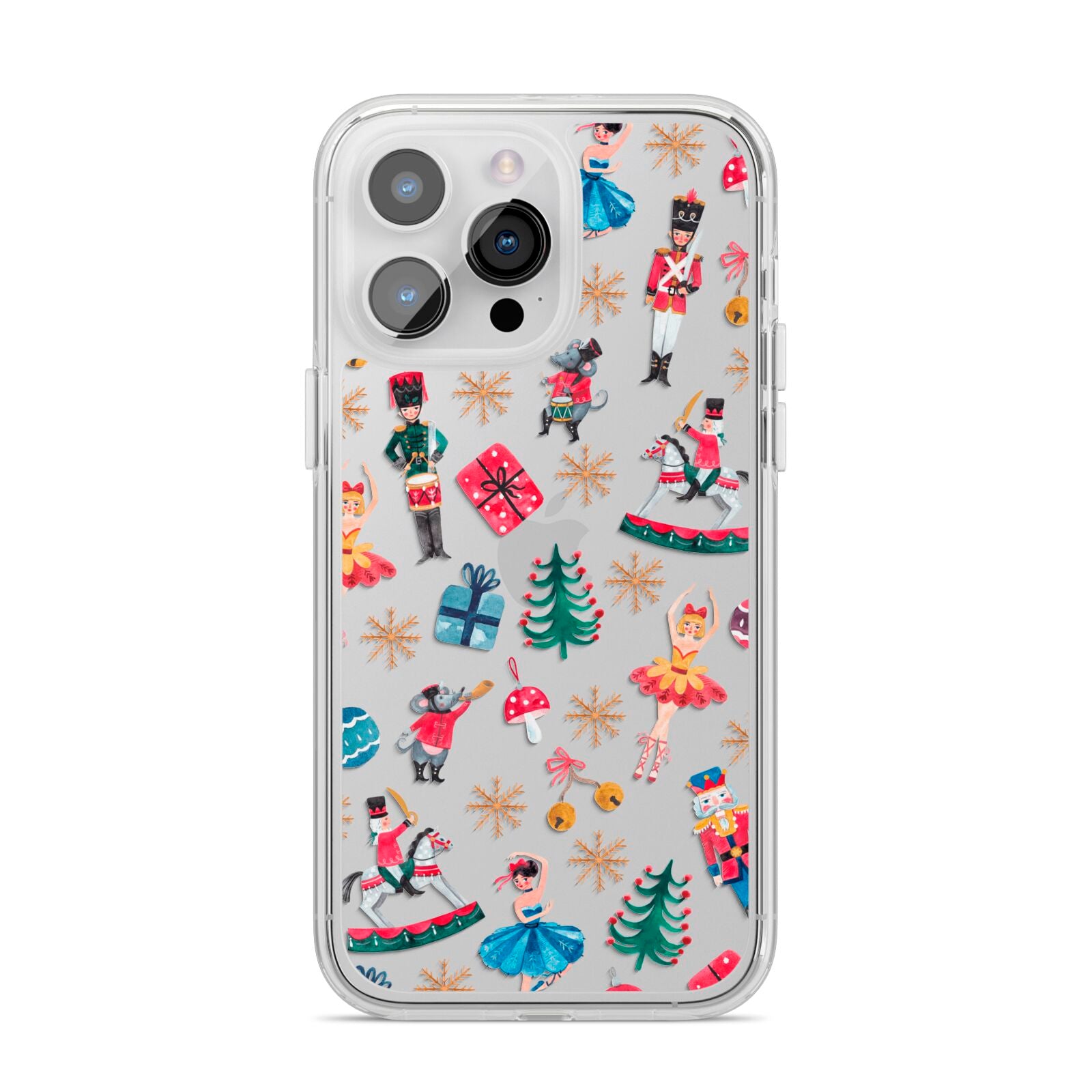 Nutcracker iPhone 14 Pro Max Clear Tough Case Silver