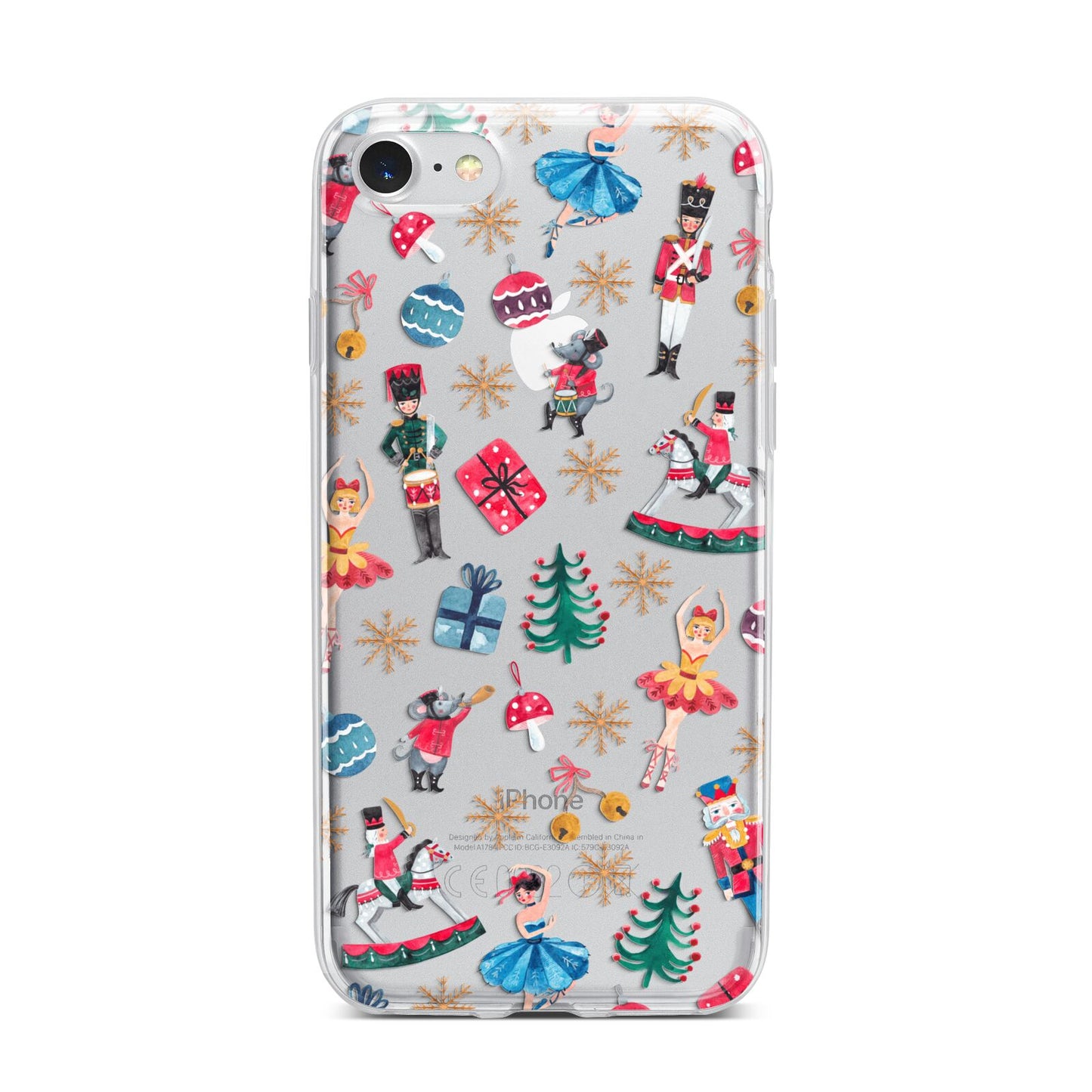 Nutcracker iPhone 7 Bumper Case on Silver iPhone