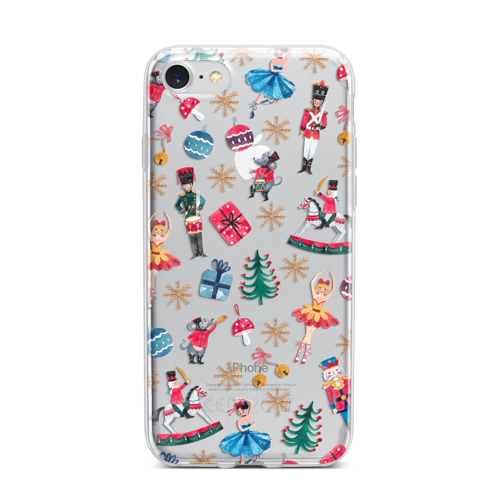 Nutcracker iPhone 7 Bumper Case on Silver iPhone