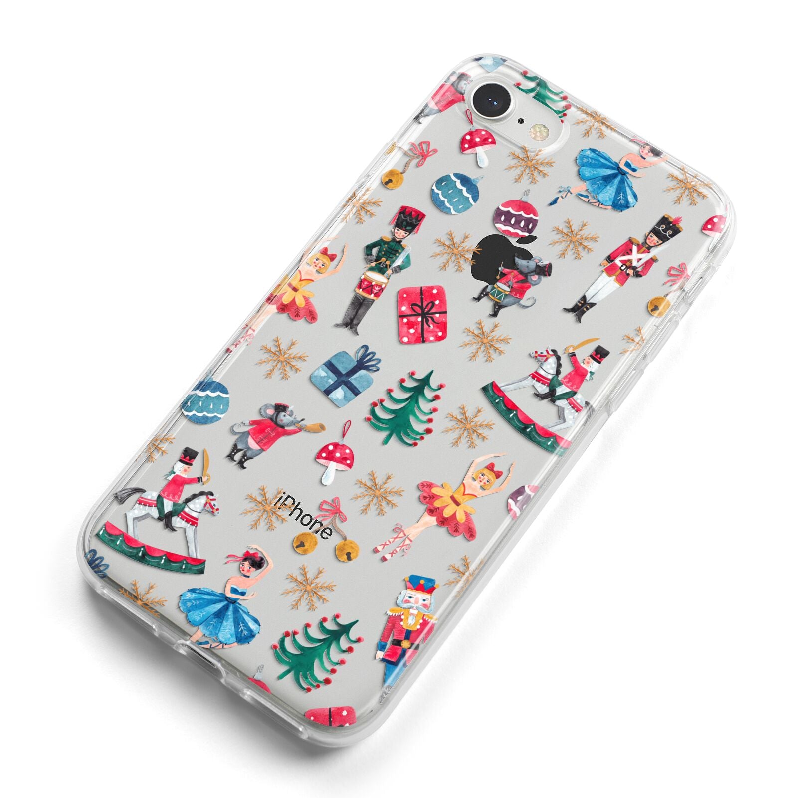 Nutcracker iPhone 8 Bumper Case on Silver iPhone Alternative Image