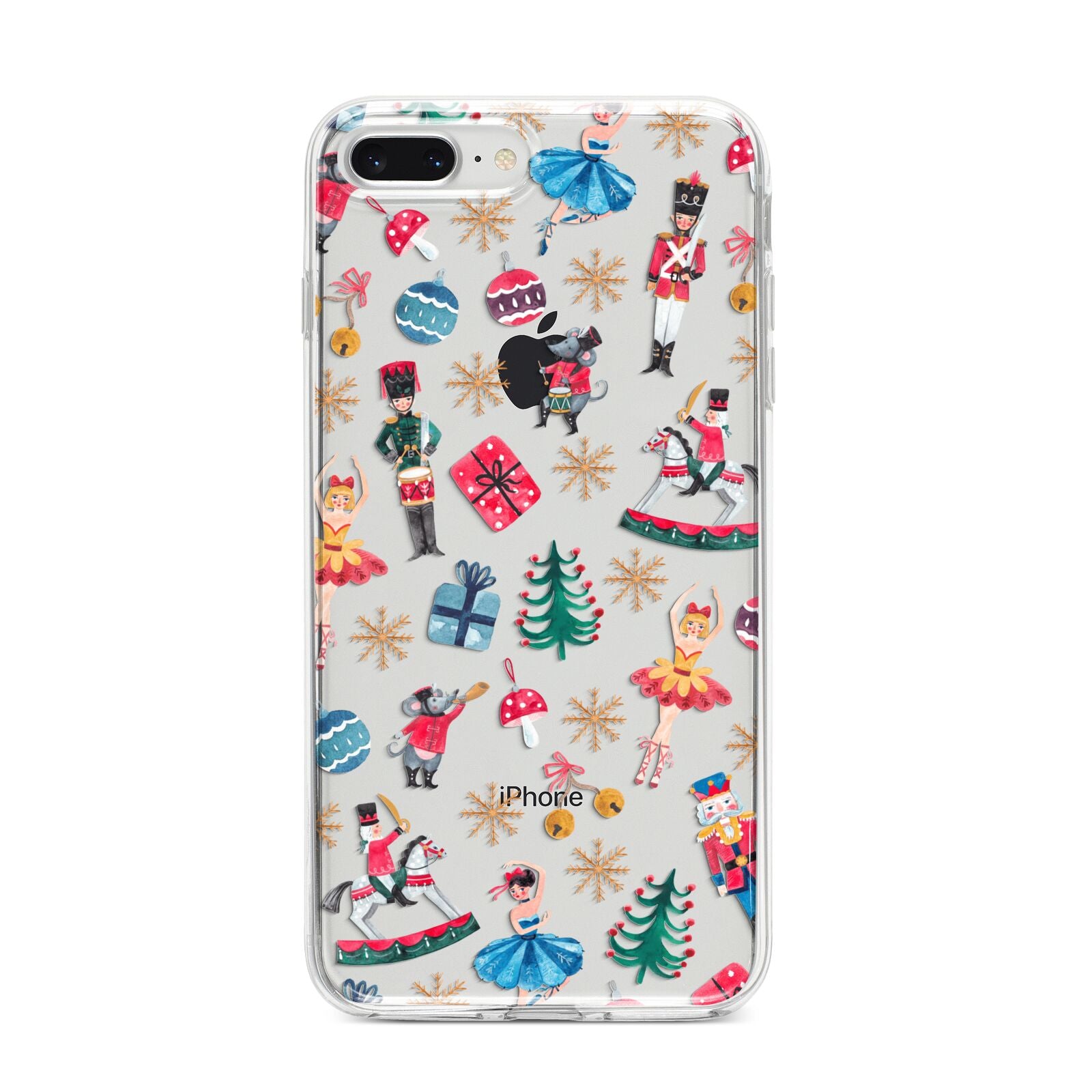 Nutcracker iPhone 8 Plus Bumper Case on Silver iPhone