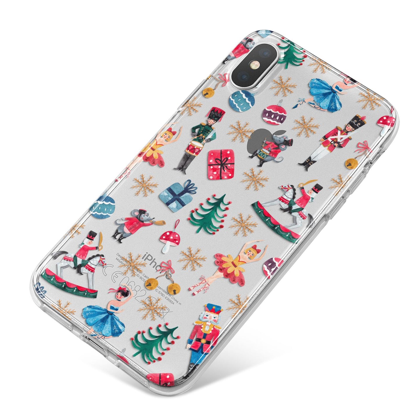 Nutcracker iPhone X Bumper Case on Silver iPhone