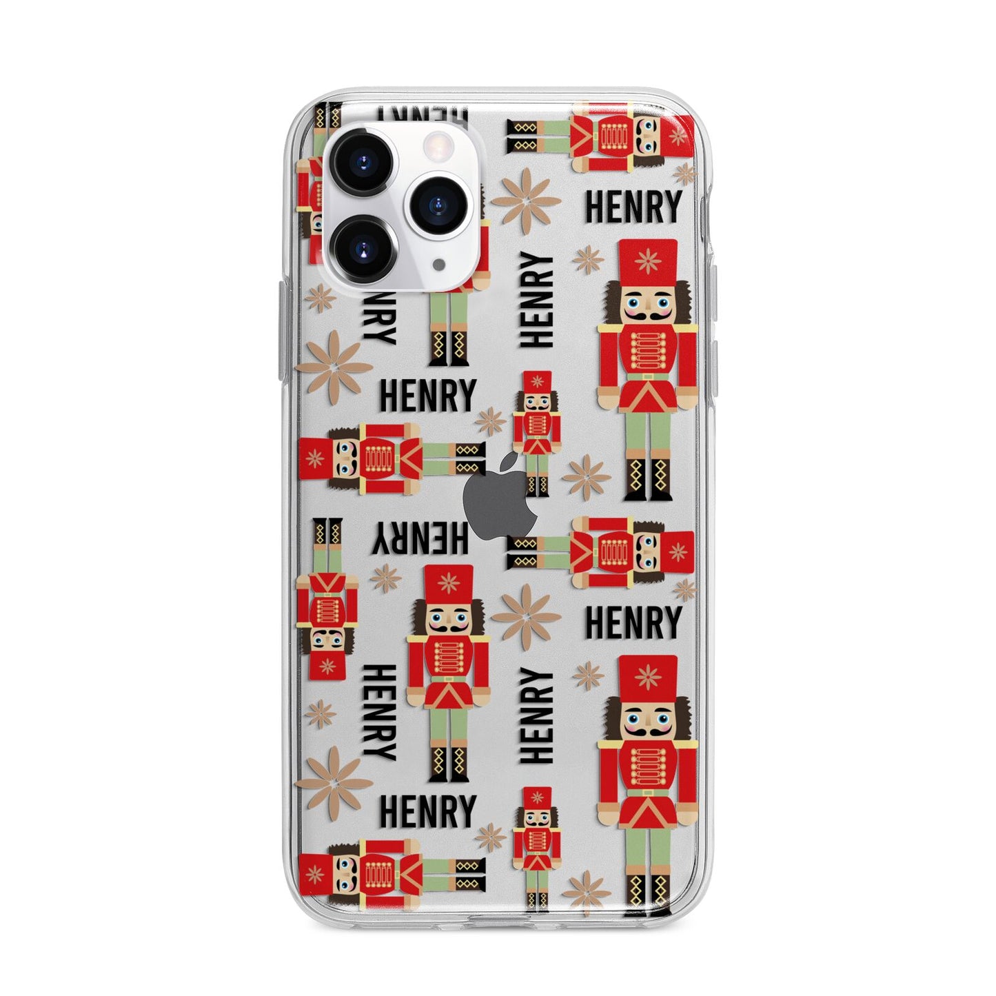 Nutcracker with Name Apple iPhone 11 Pro in Silver with Bumper Case