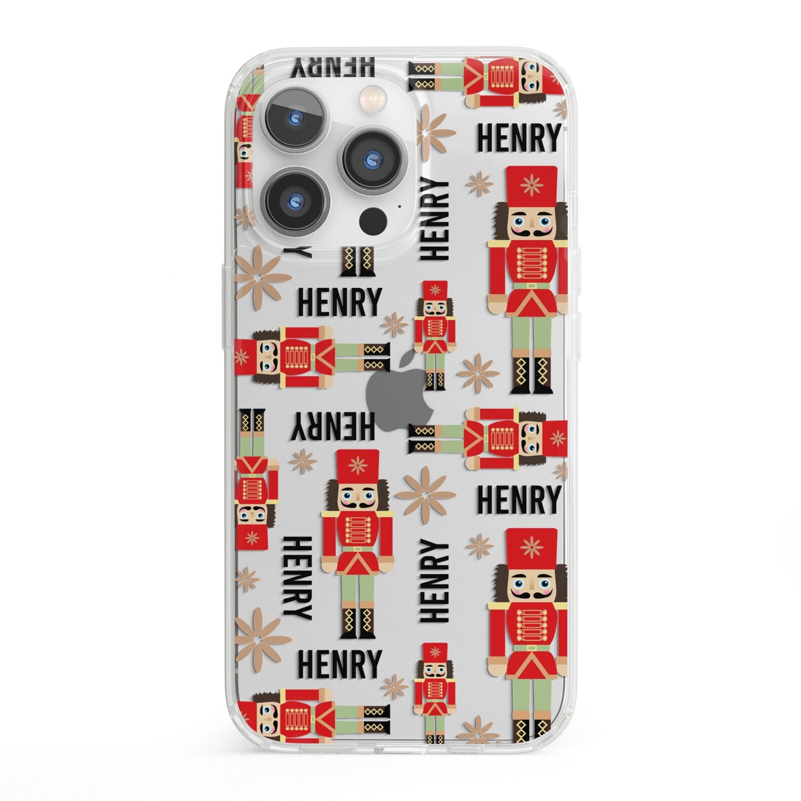 Nutcracker with Name iPhone 13 Pro Clear Bumper Case