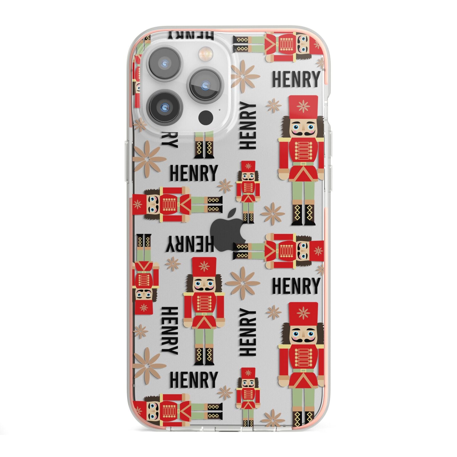 Nutcracker with Name iPhone 13 Pro Max TPU Impact Case with Pink Edges