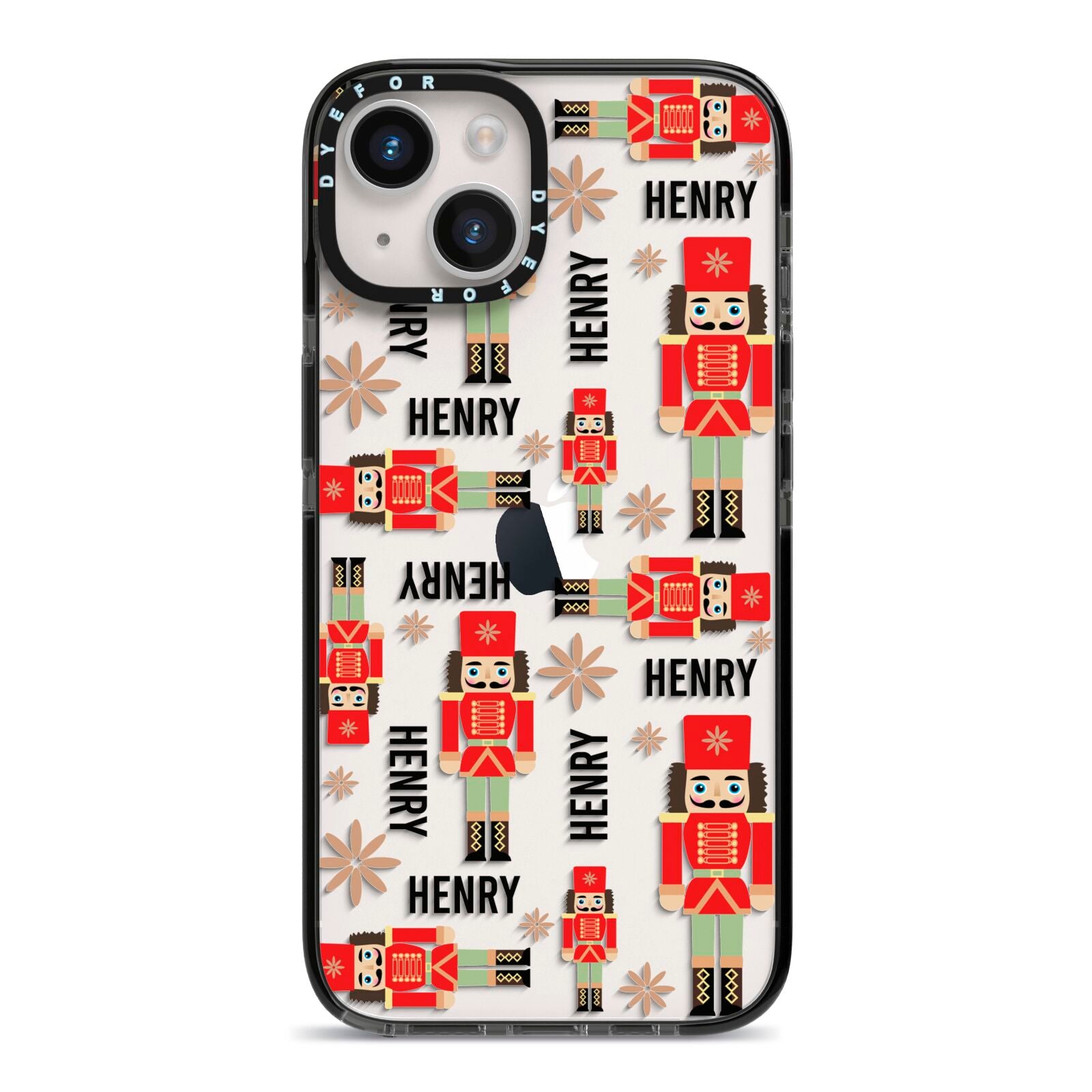 Nutcracker with Name iPhone 14 Black Impact Case on Silver phone