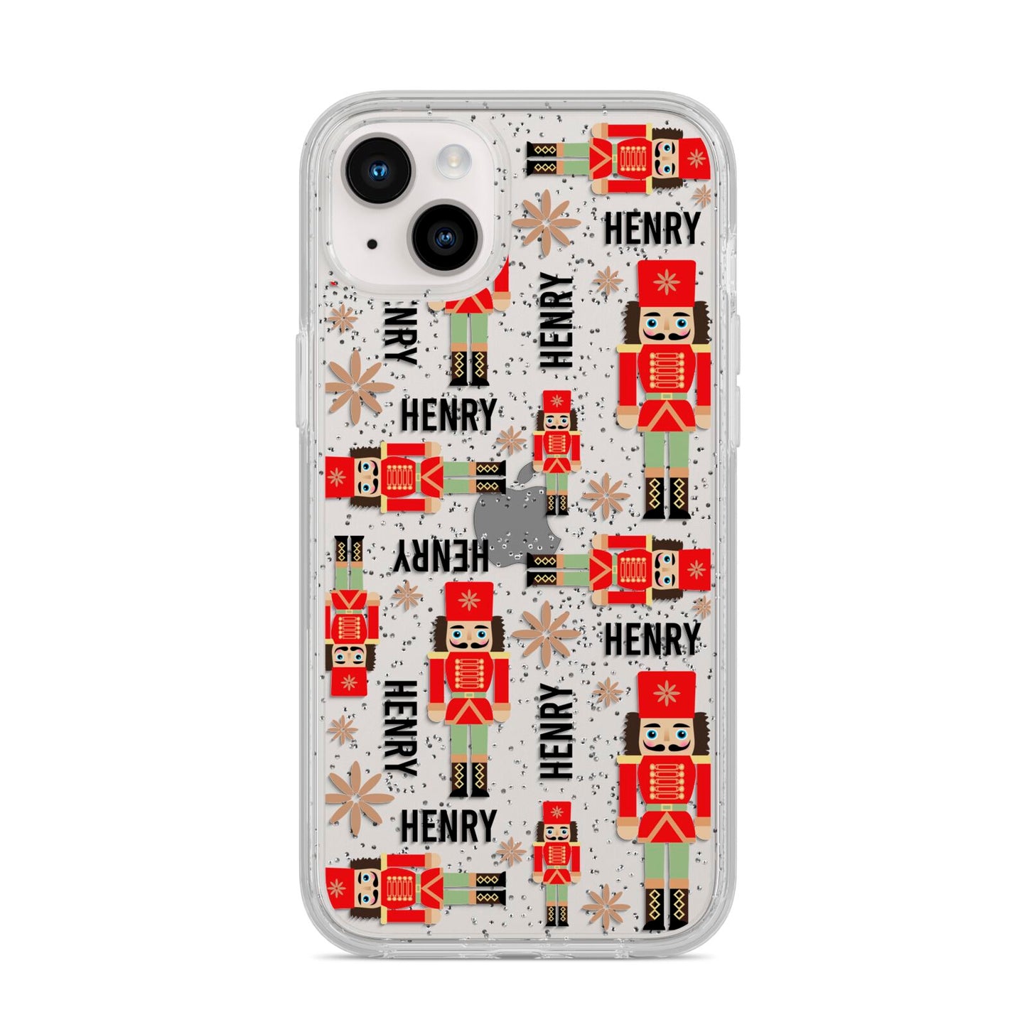 Nutcracker with Name iPhone 14 Plus Glitter Tough Case Starlight