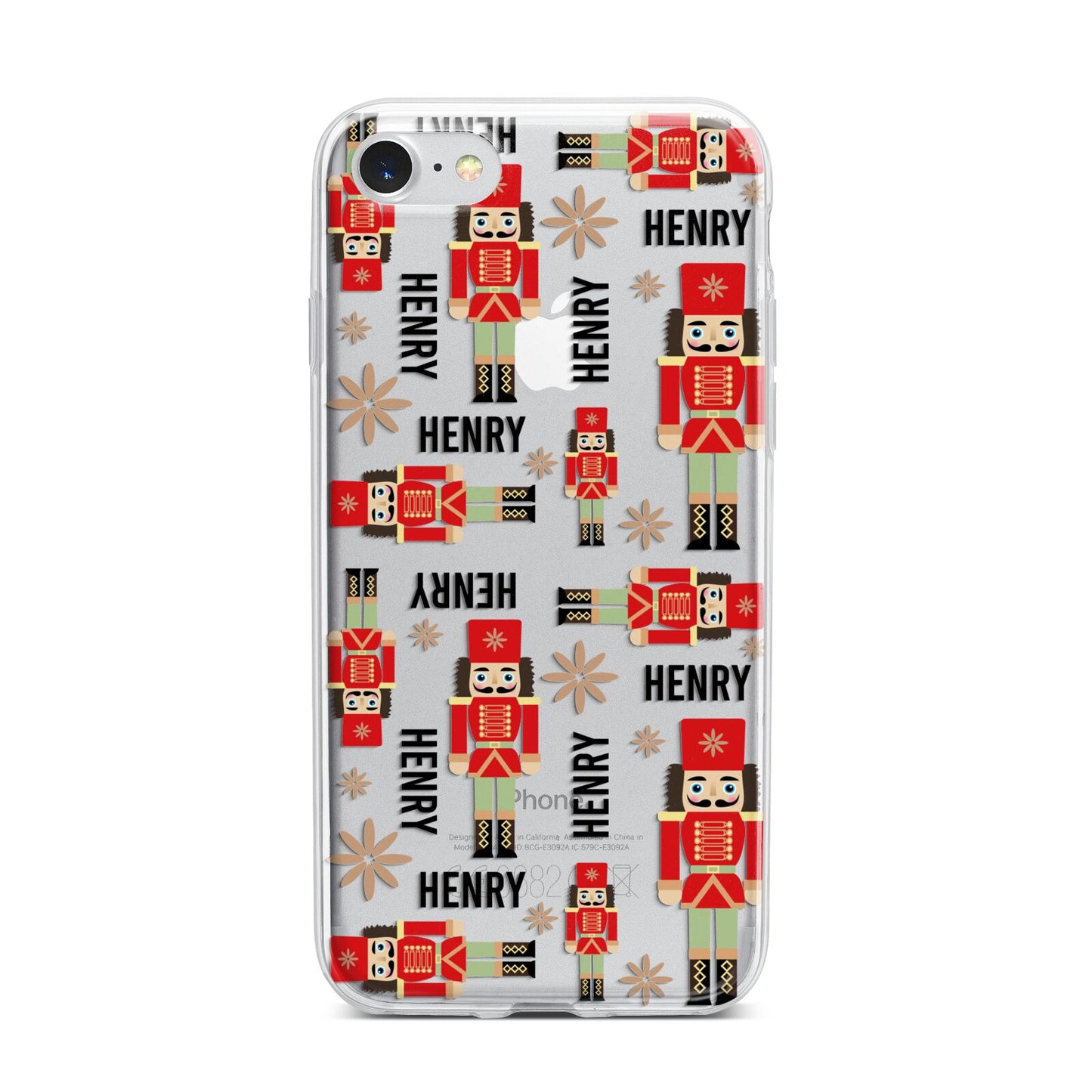 Nutcracker with Name iPhone 7 Bumper Case on Silver iPhone