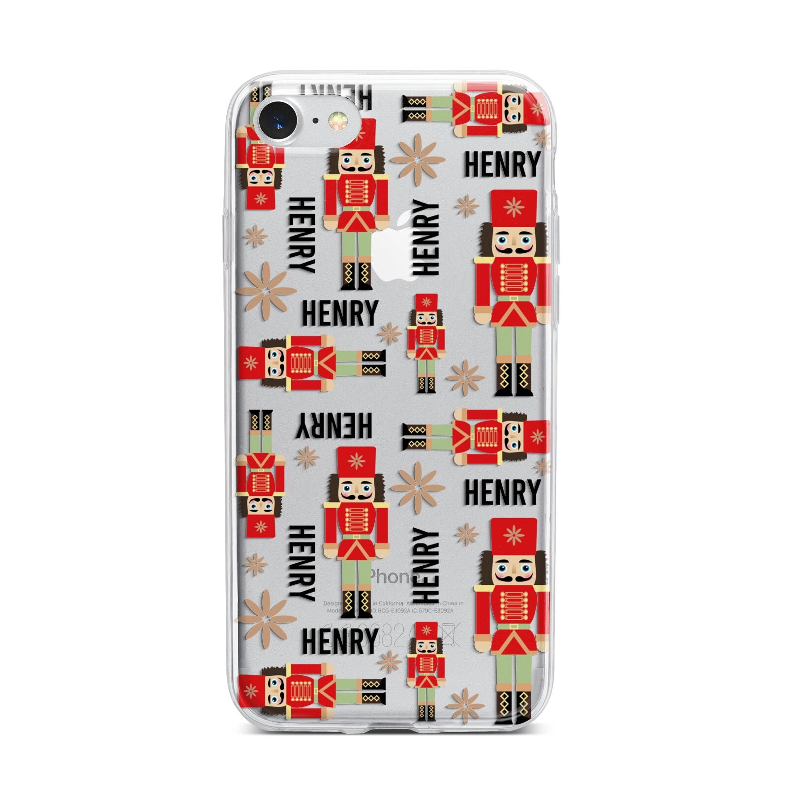 Nutcracker with Name iPhone 7 Bumper Case on Silver iPhone