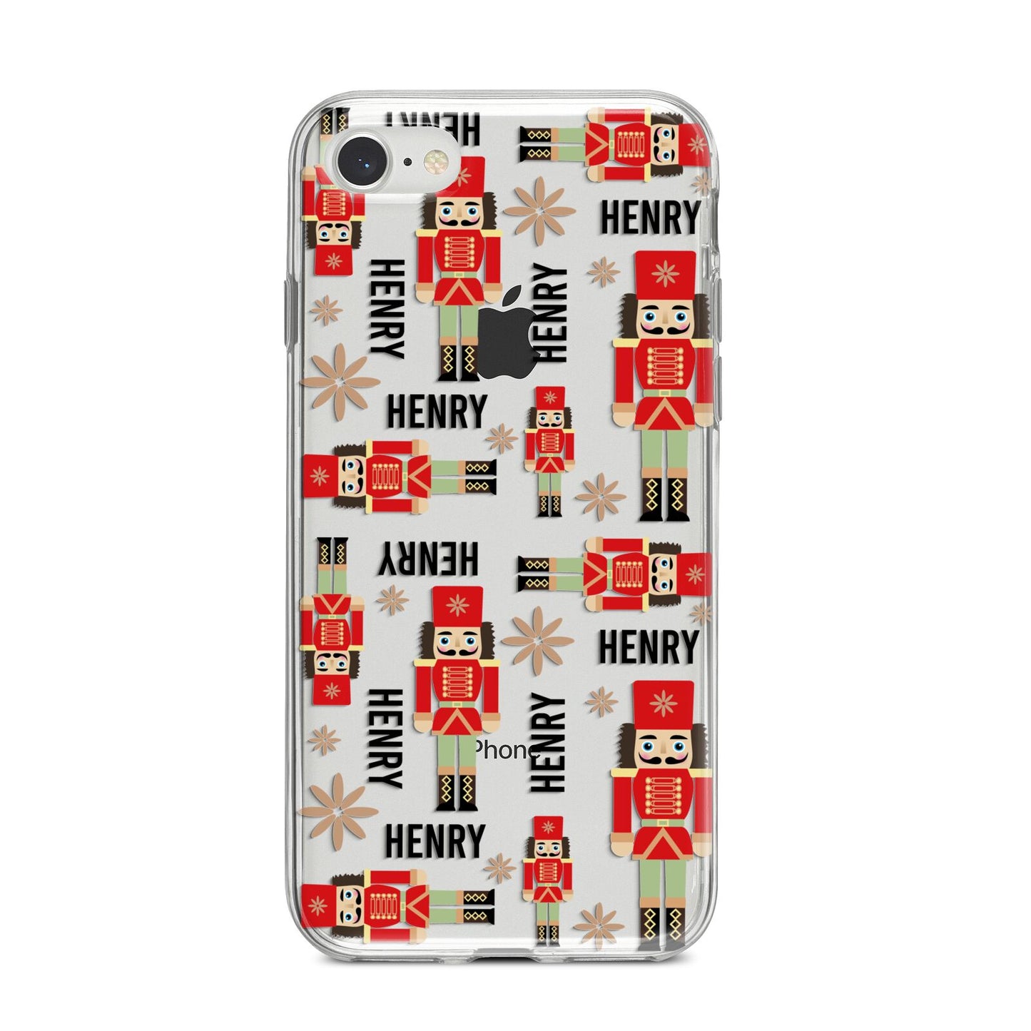 Nutcracker with Name iPhone 8 Bumper Case on Silver iPhone