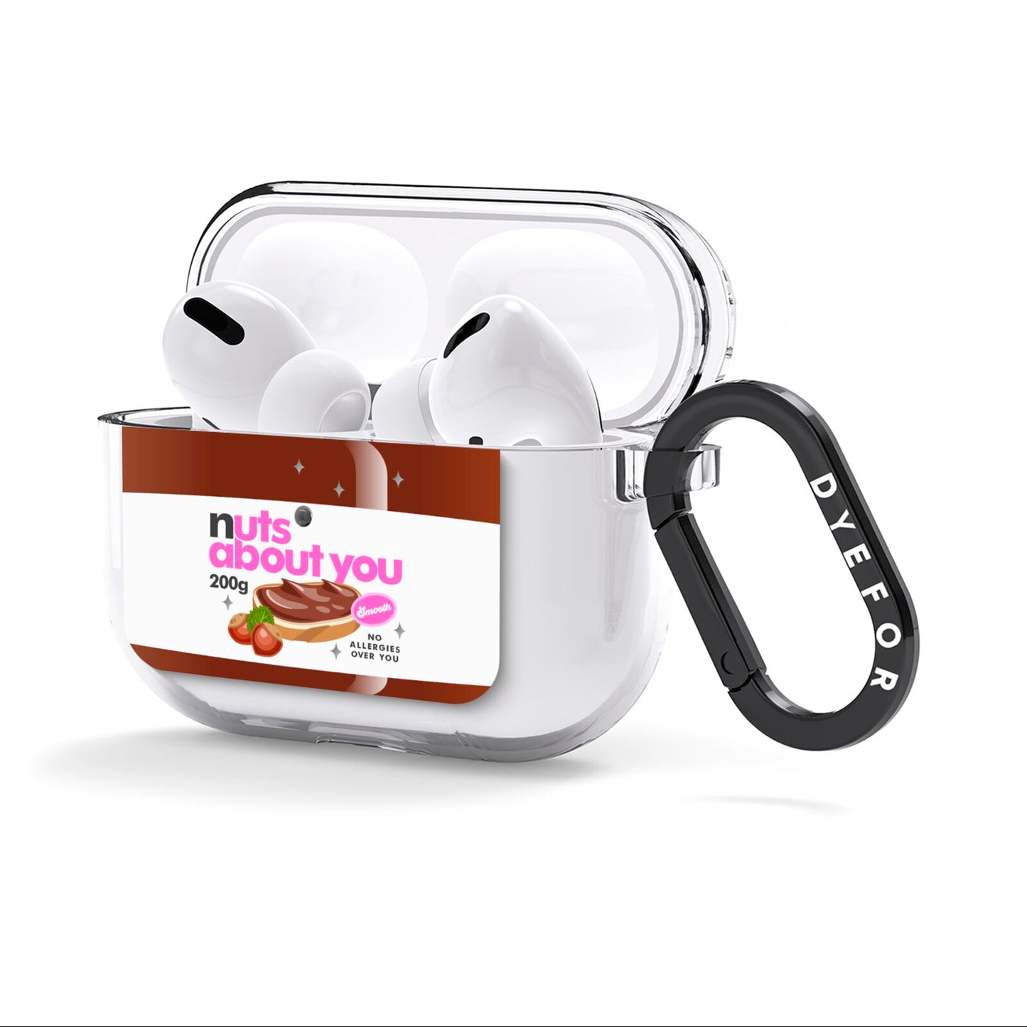 Nuts About You AirPods Clear Case 3rd Gen Side Image