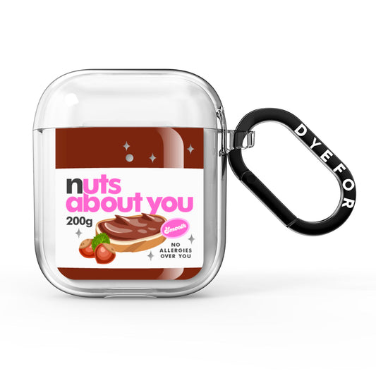 Nuts About You AirPods Clear Case