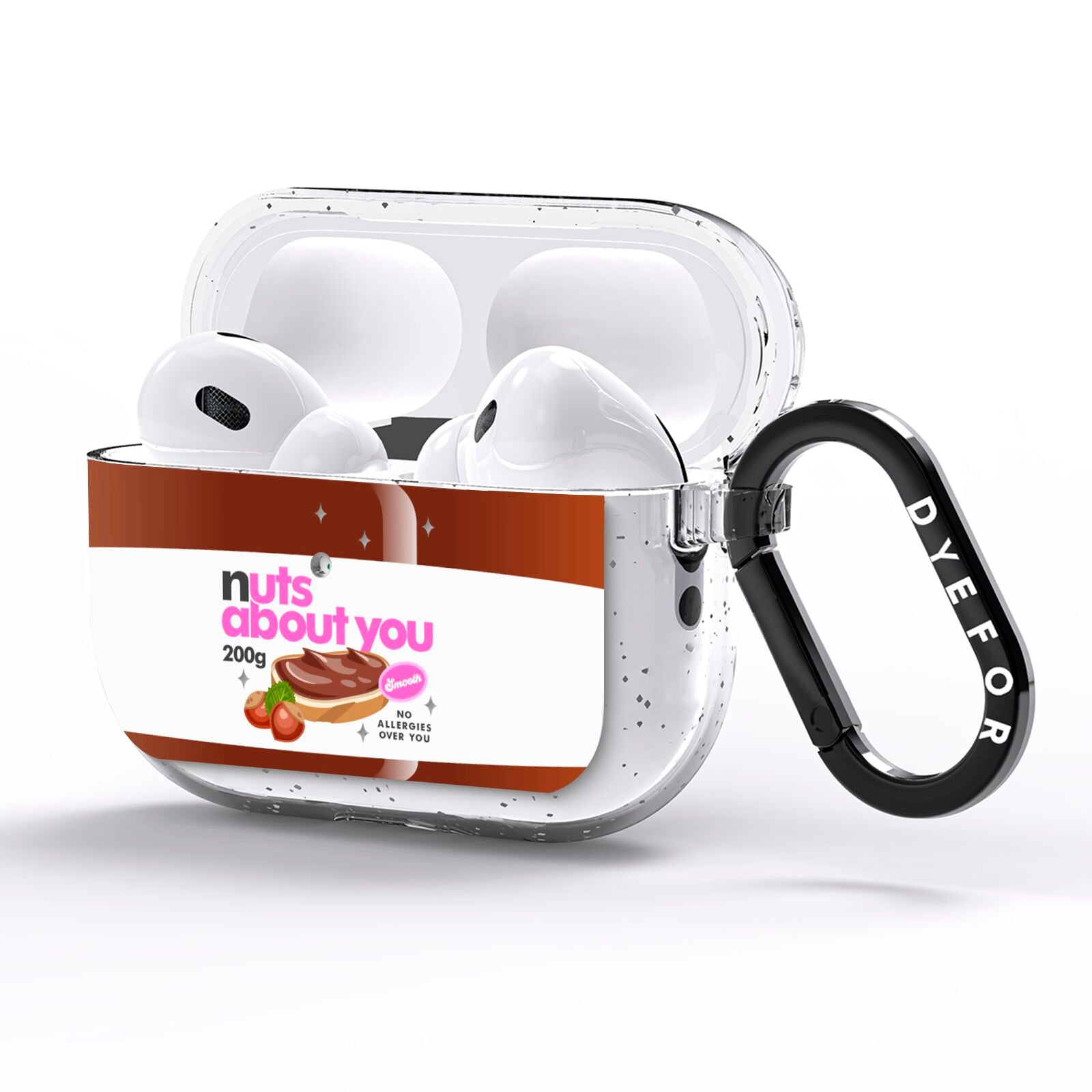 Nuts About You AirPods Pro Glitter Case Side Image
