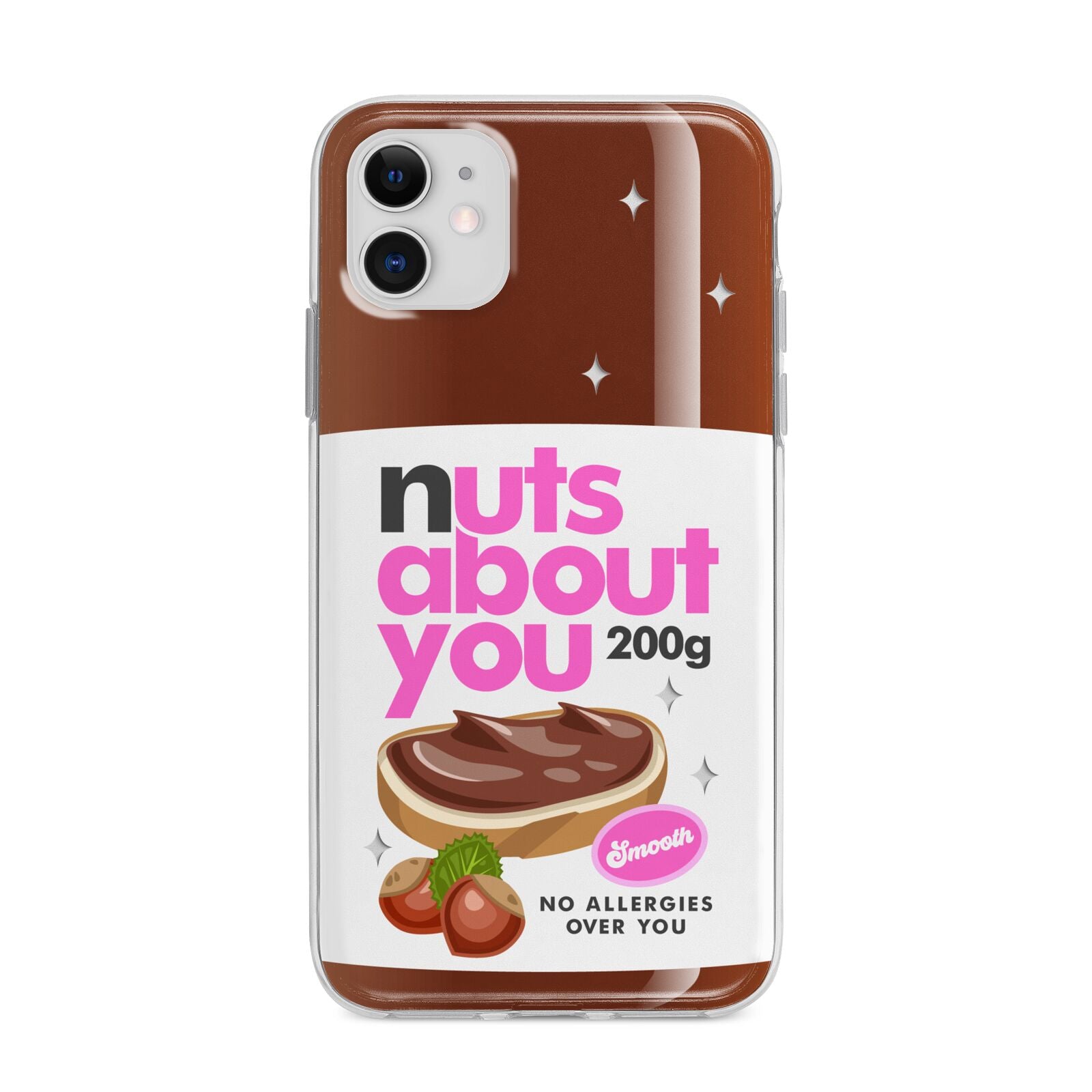 Nuts About You Apple iPhone 11 in White with Bumper Case