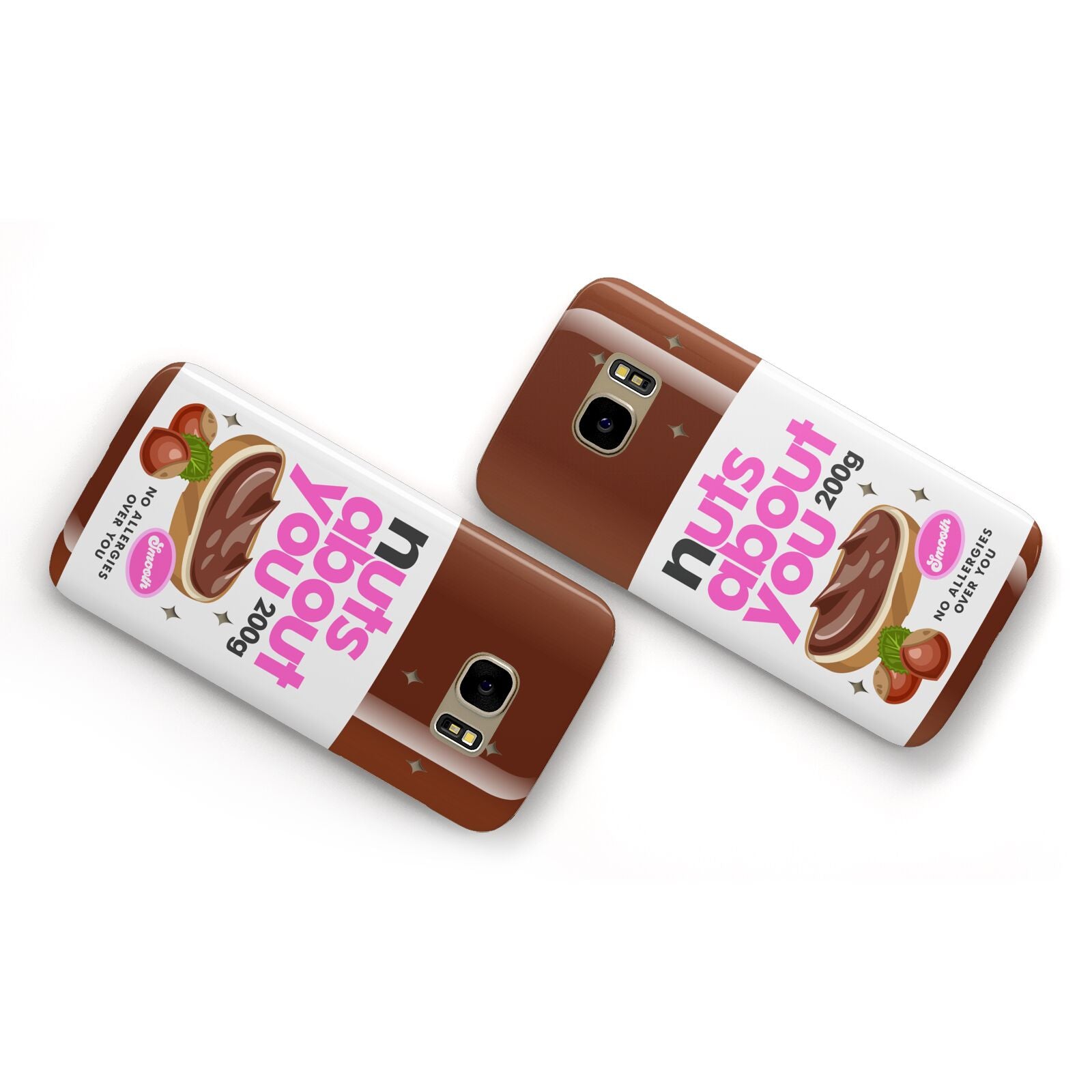 Nuts About You Samsung Galaxy Case Flat Overview
