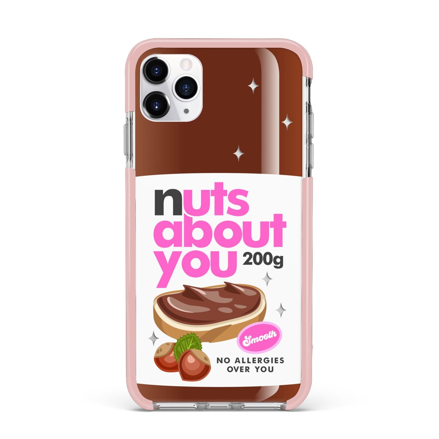 Nuts About You iPhone 11 Pro Max Impact Pink Edge Case