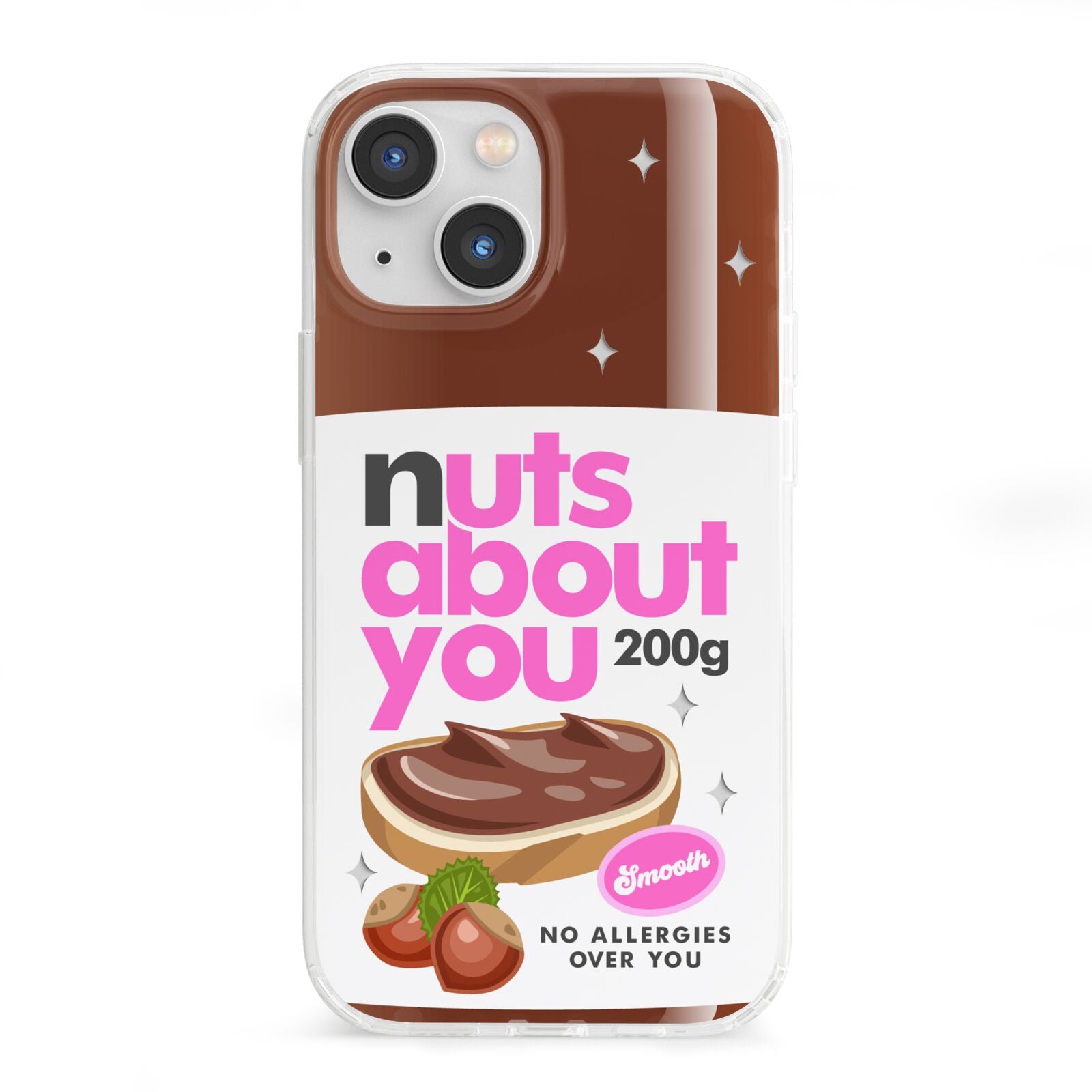 Nuts About You iPhone 13 Mini Clear Bumper Case