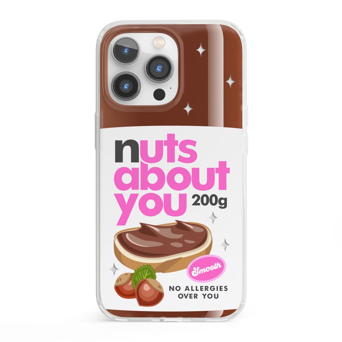 Nuts About You iPhone 13 Pro Clear Bumper Case