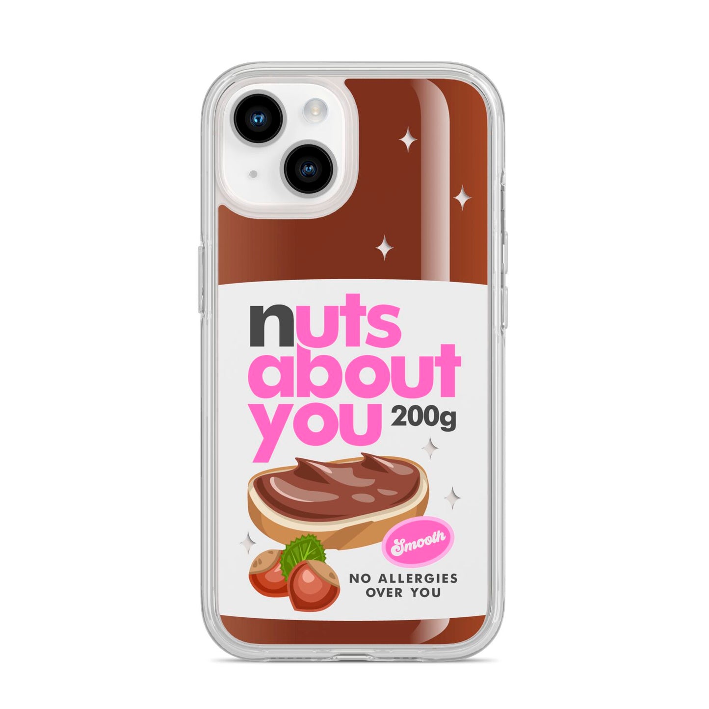 Nuts About You iPhone 14 Clear Tough Case Starlight