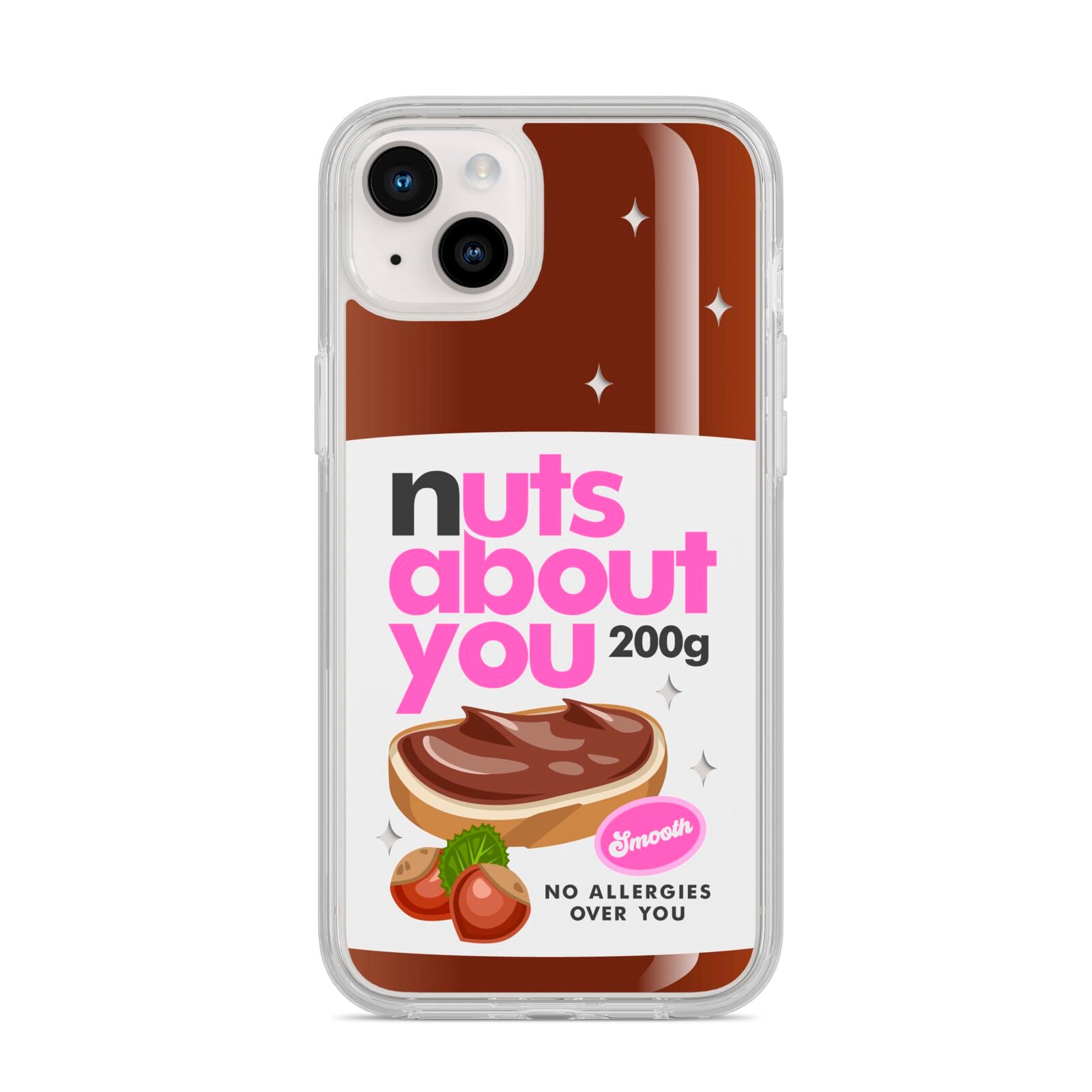 Nuts About You iPhone 14 Plus Clear Tough Case Starlight