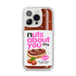 Nuts About You iPhone 14 Pro Clear Tough Case Silver