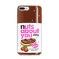 Nuts About You iPhone 7 Plus Bumper Case on Silver iPhone